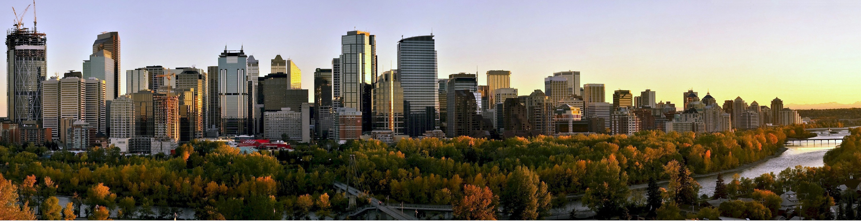 Skyline Landscape at Sunset in Calgary, Alberta, Canada image - Free ...