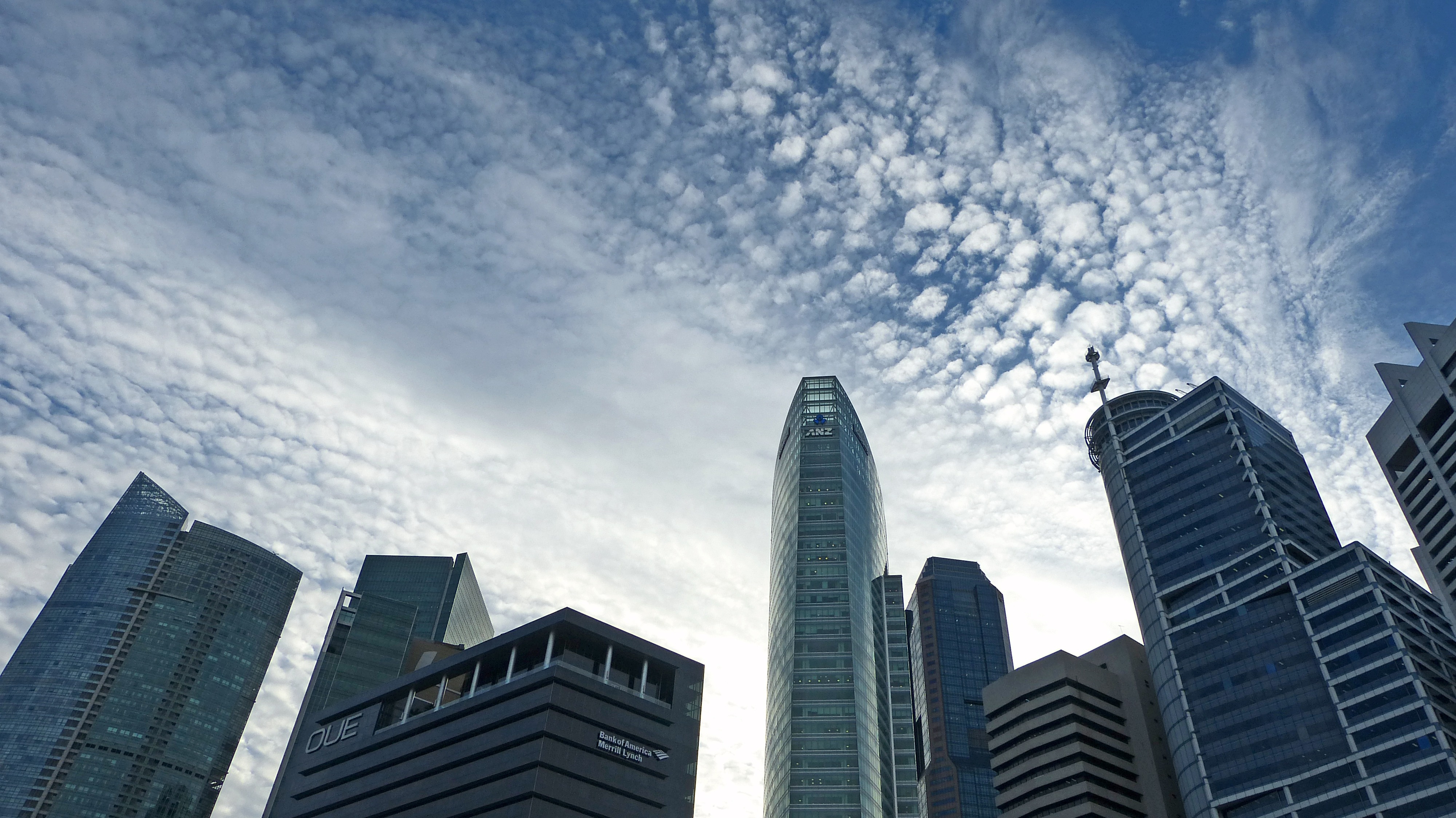 Skyscrapers in singapore photo