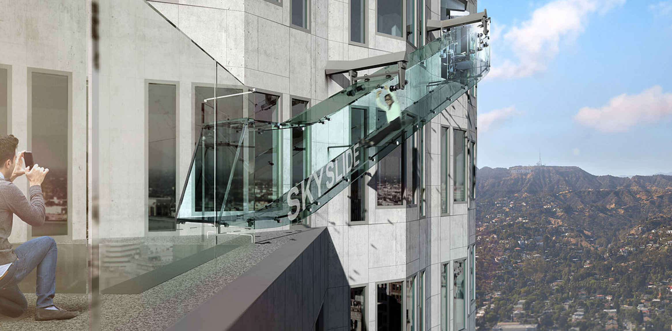 SkySlide at U.S. Bank Tower is a wild Los Angeles ride | CNN Travel