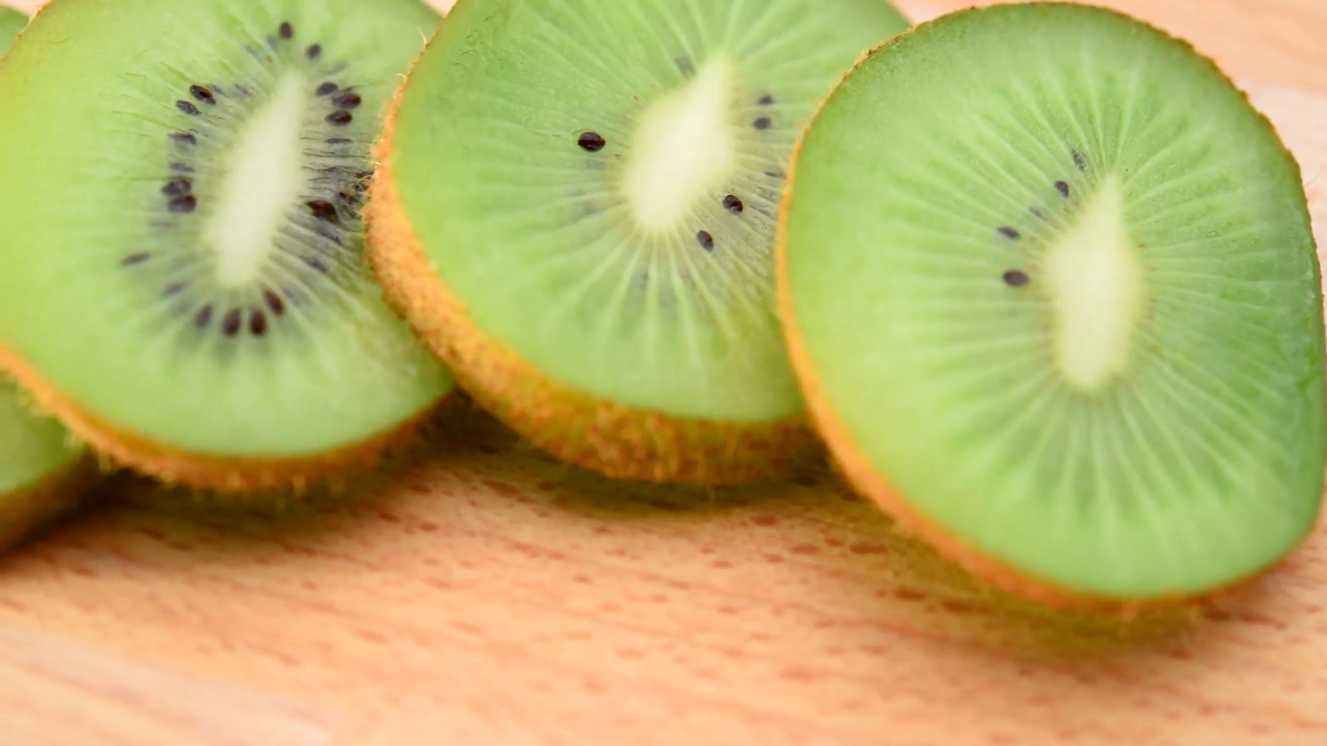 slow panning footage of sliced kiwi fruit Stock Video Footage ...