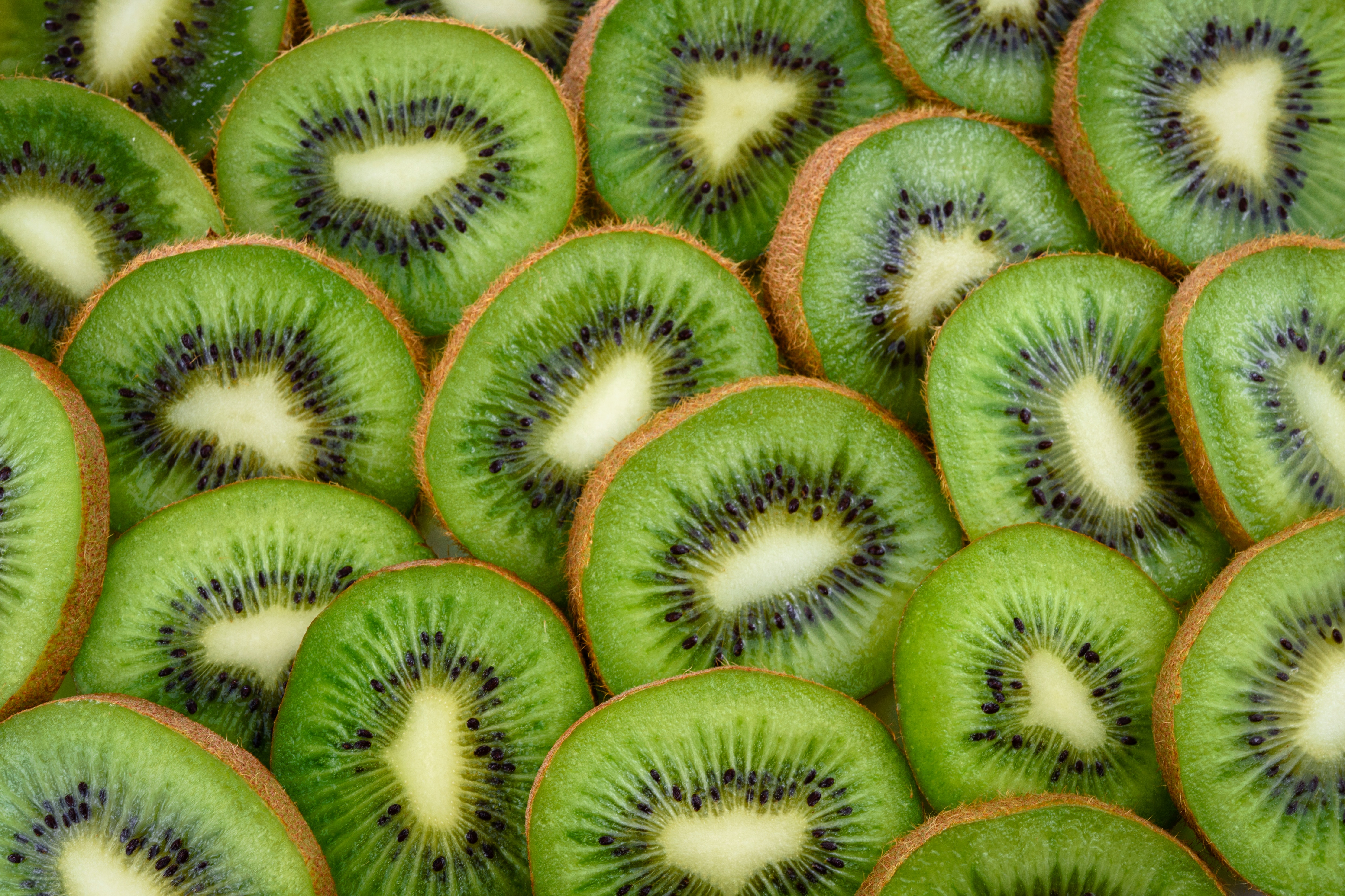 Sliced kiwi fruits photo