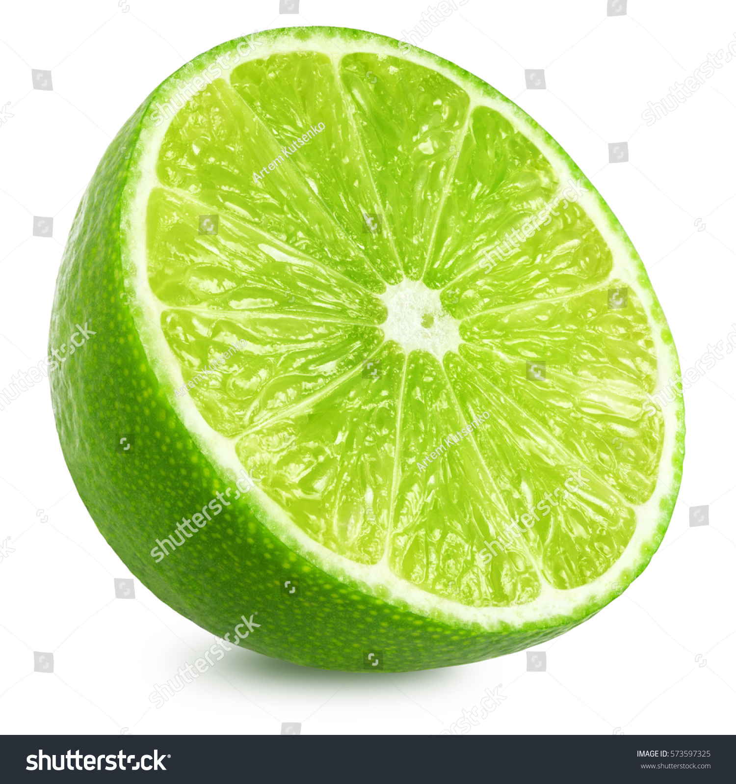 Half Lime Citrus Fruit Lime Cut Stock Photo (Royalty Free) 573597325 ...