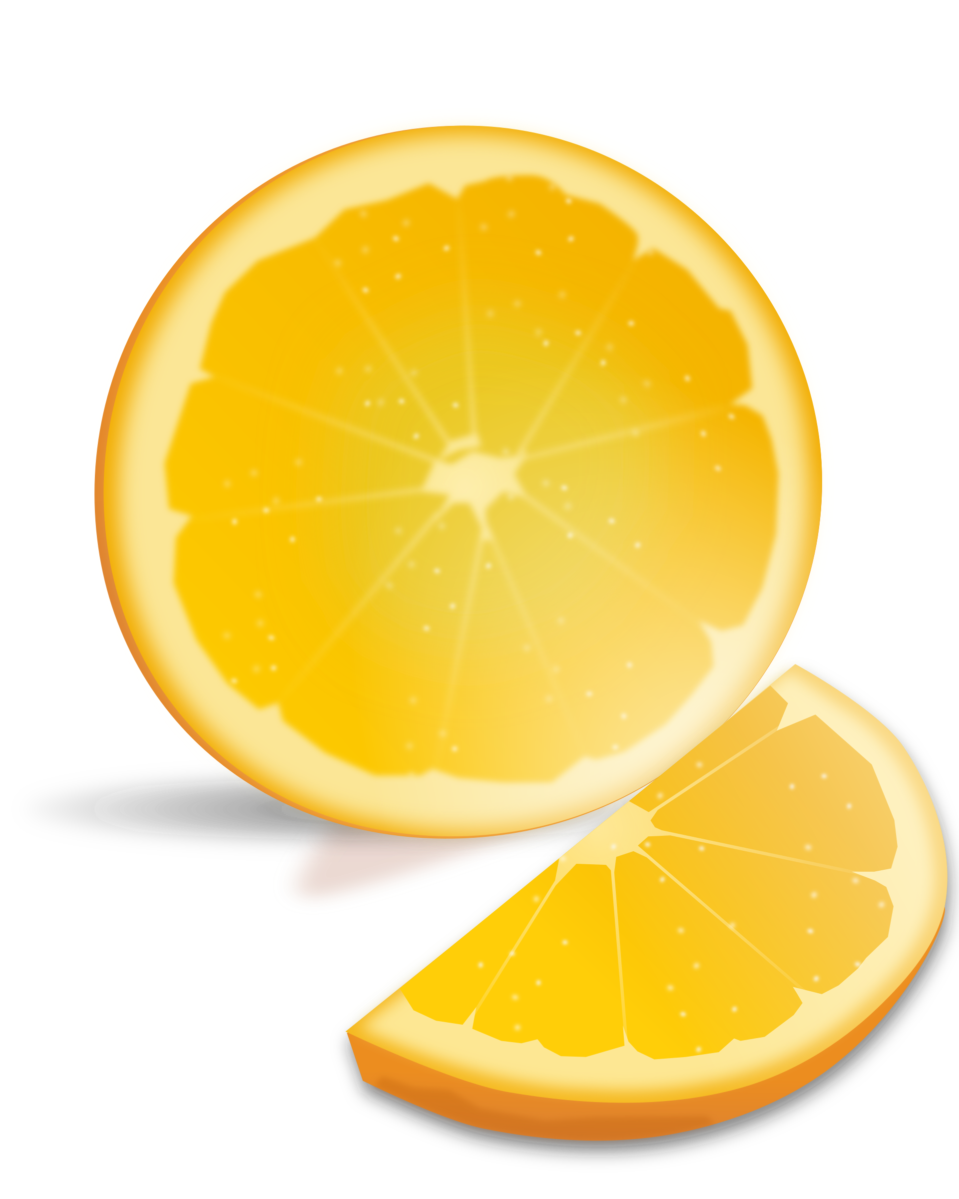 Clipart - Orange Slice