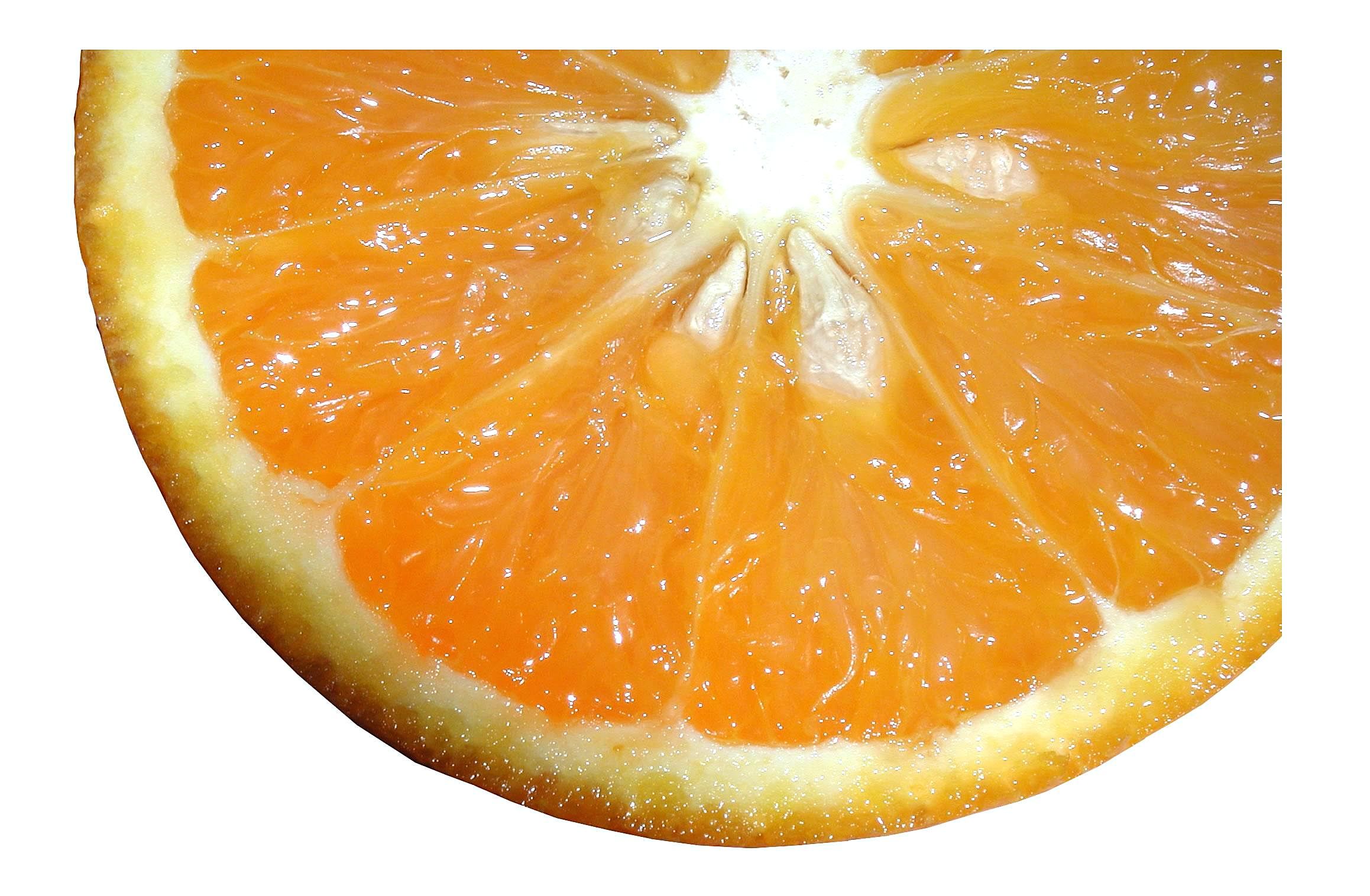 Sliced orange fruit photo