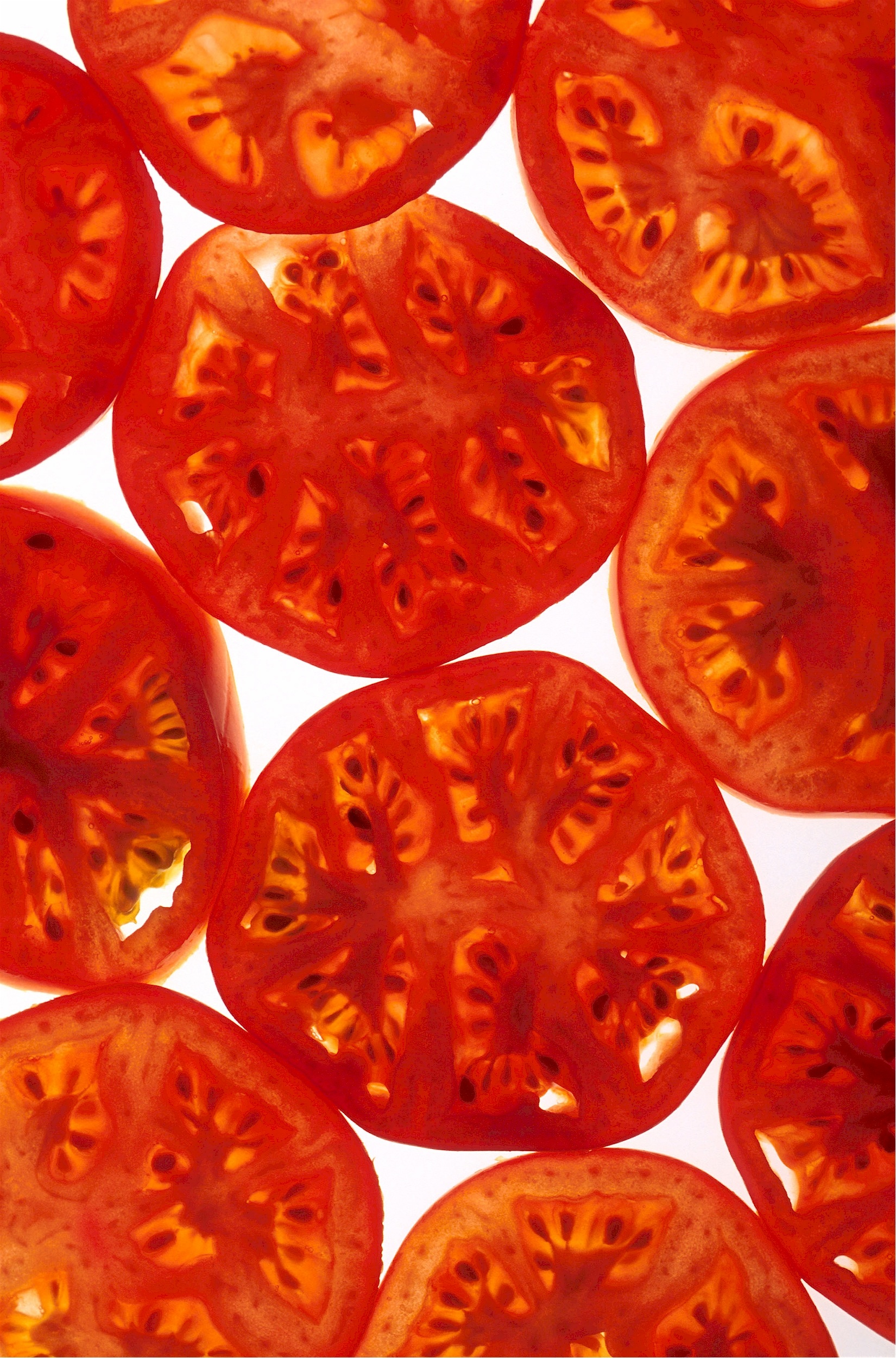 Sliced tomatoes photo