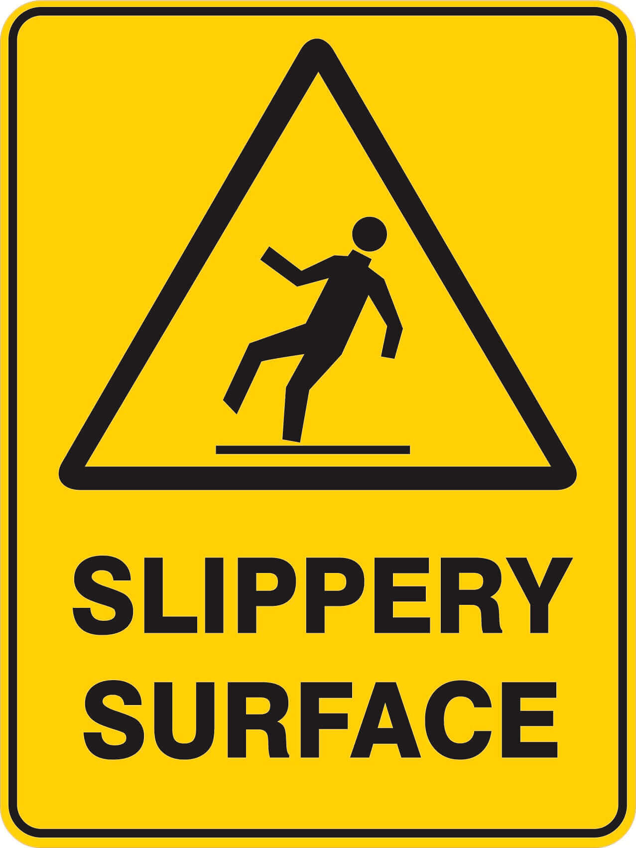 Slippery sign photo