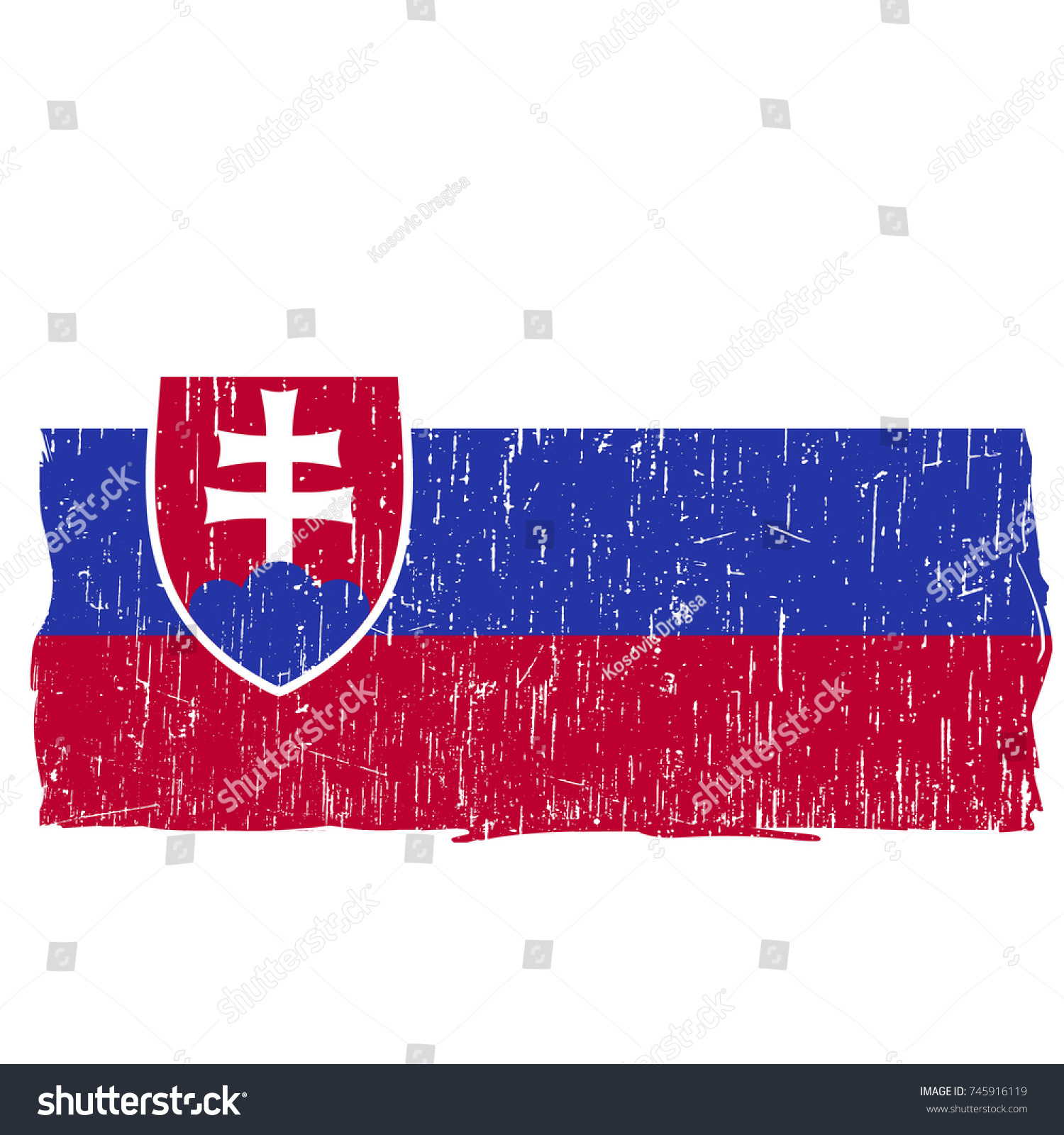 Grunge Slovakia Flag Vector Easy Use Stock Vector HD (Royalty Free ...