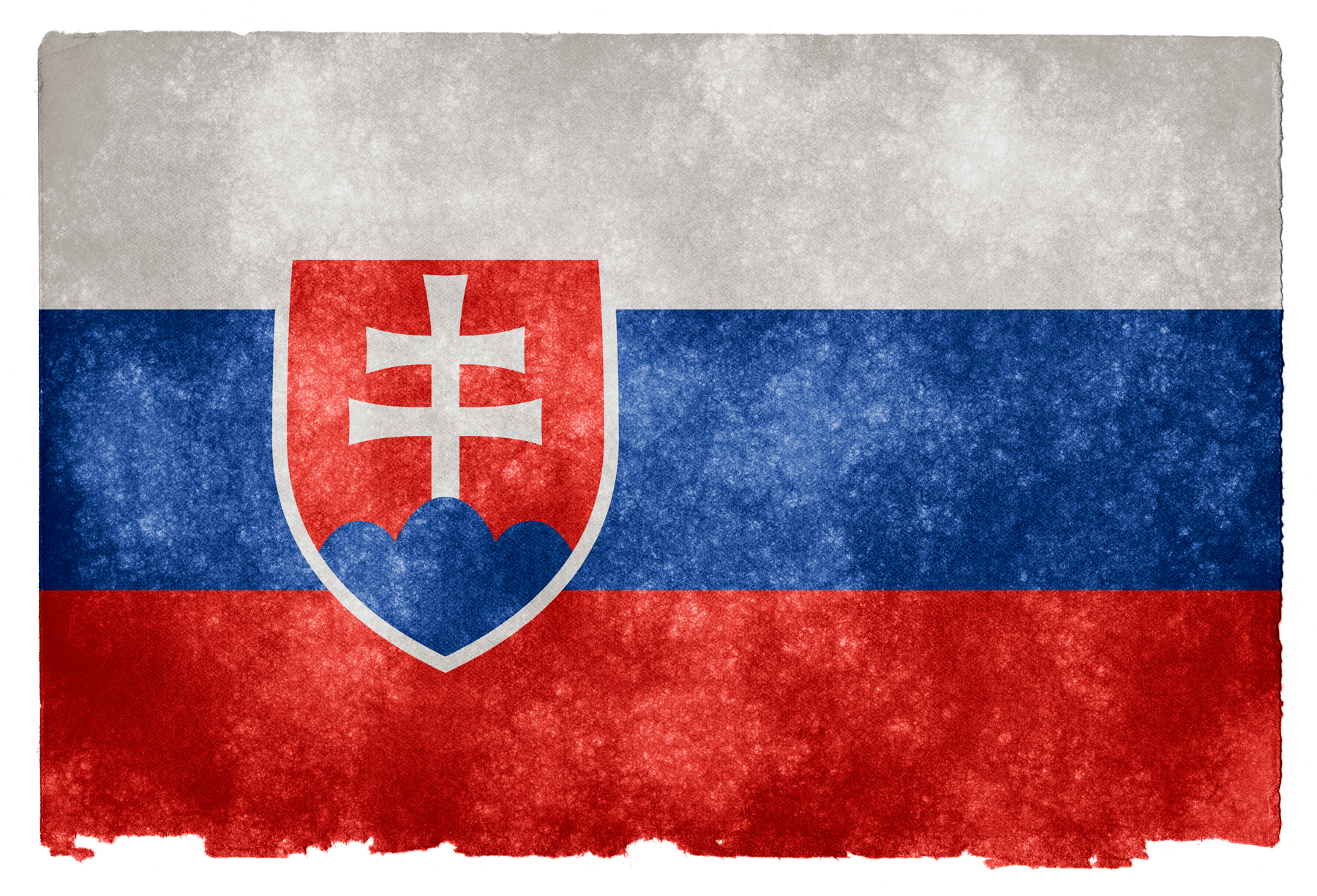 Slovakia grunge flag photo
