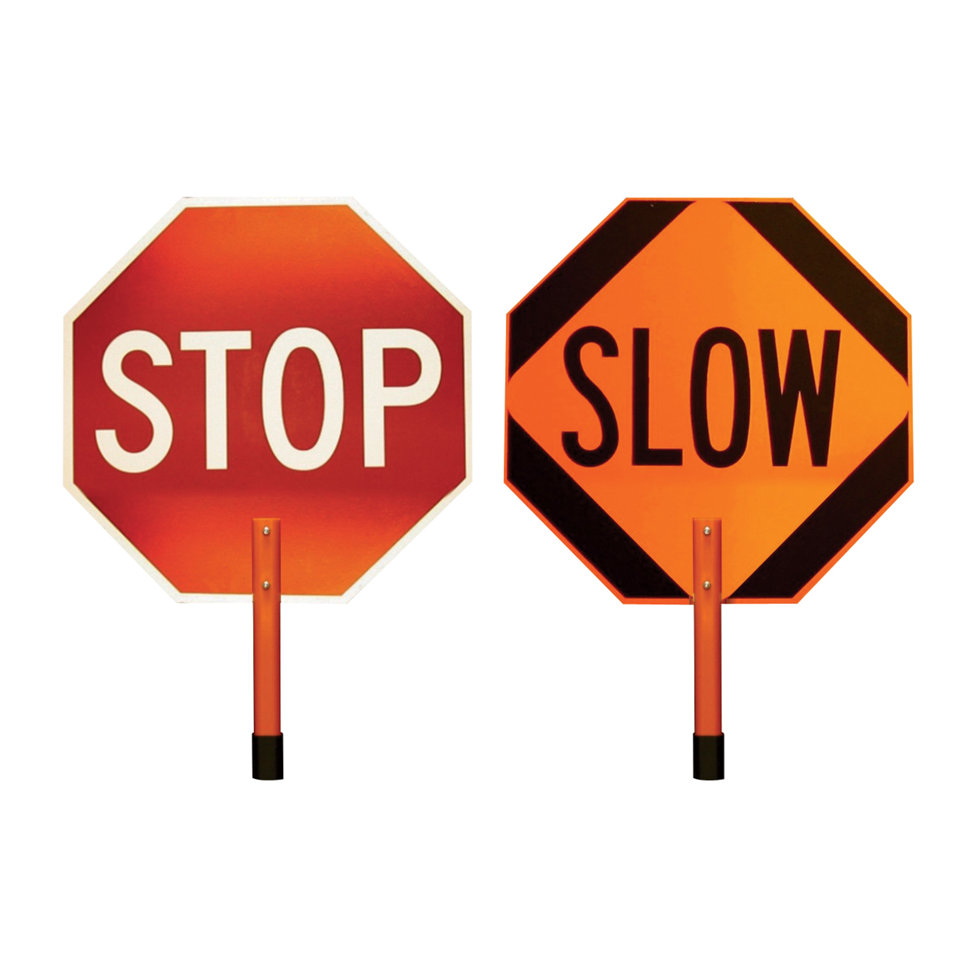 Dicke Rigid Stop/Slow Paddle — 24in. High Intensity Reflective Sign ...