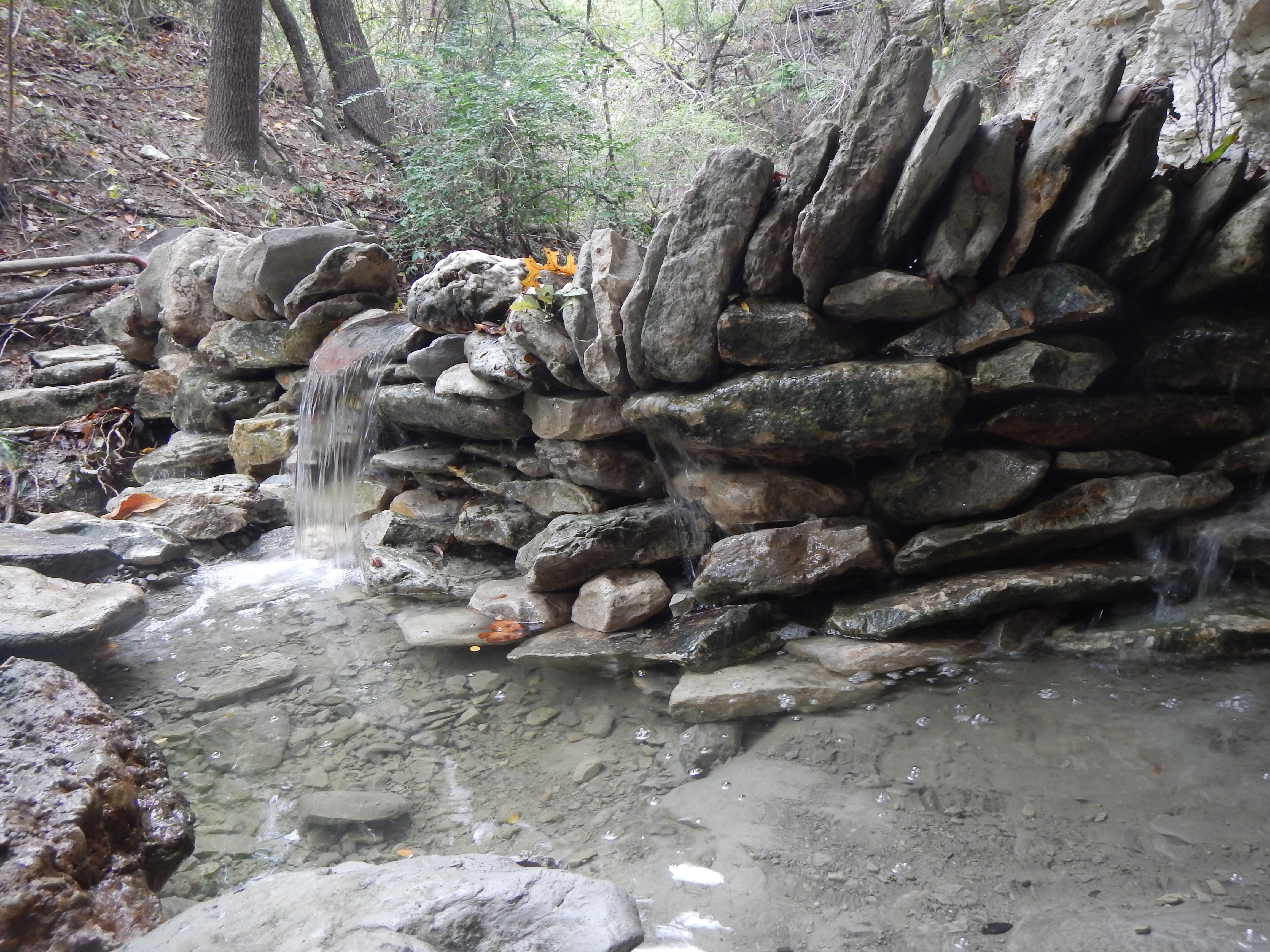 Small stone dam for my creek: pictures (earthworks forum at permies)