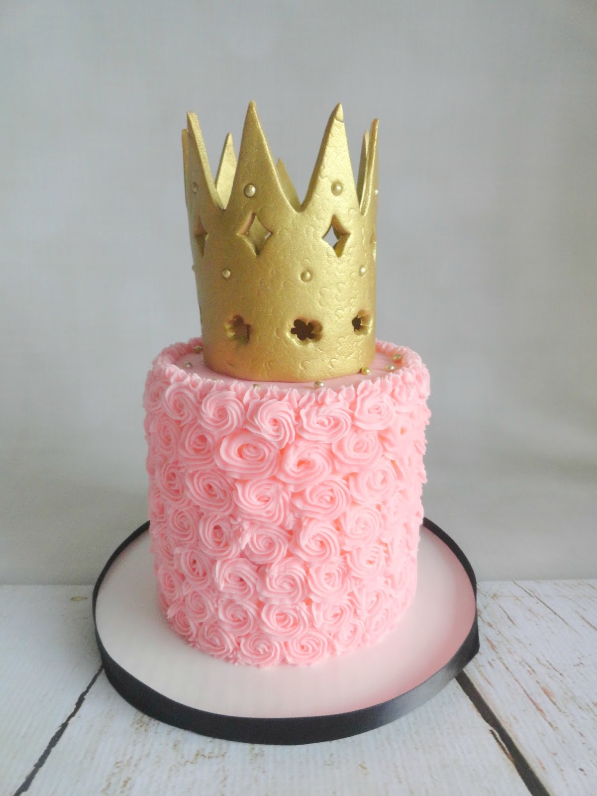 My Pink Little Cake: Princess Crown Pink Birthday Cakes