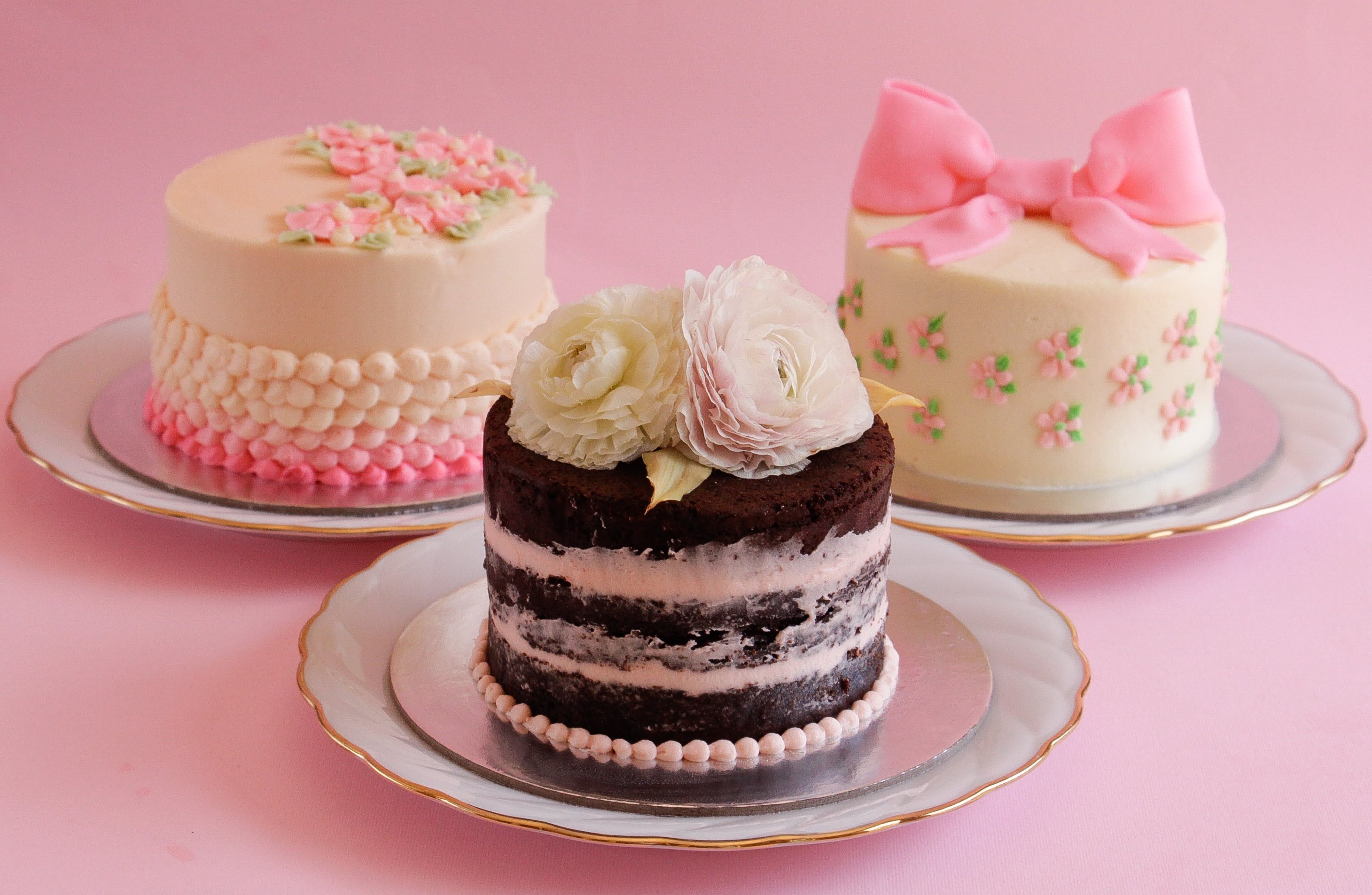 Small pink desserts photo