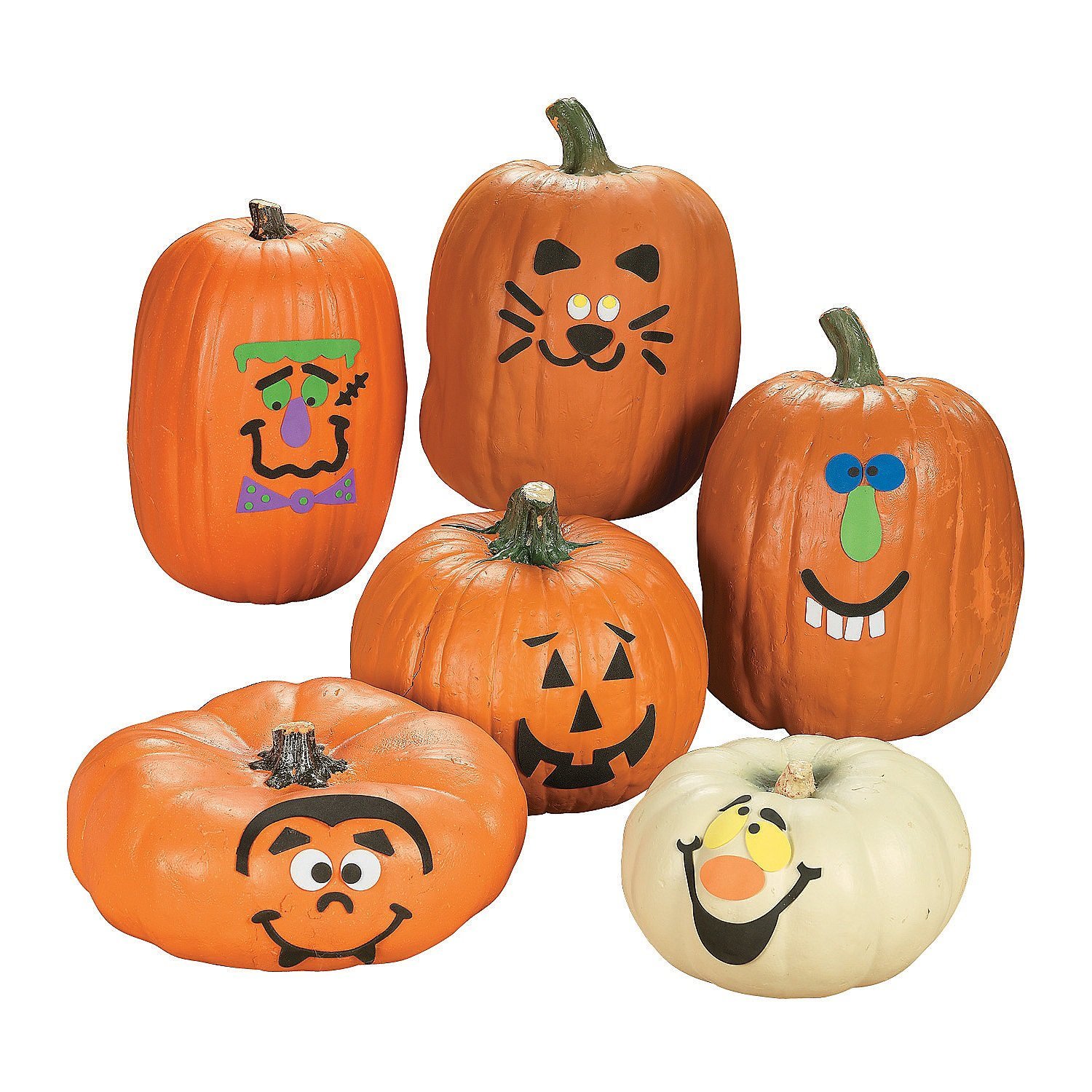 Amazon.com: Foam Pumpkin Decorations Craft Kit Makes 12 Pumpkins ...