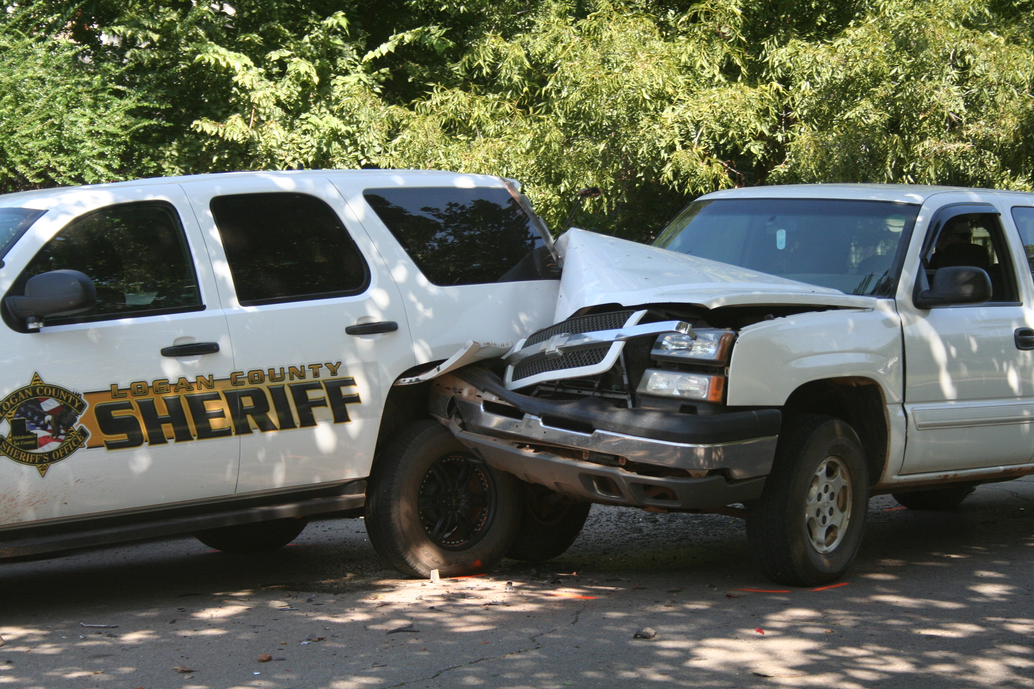 Deputy's SUV smashed; driver arrested for possession | Guthrie News Page
