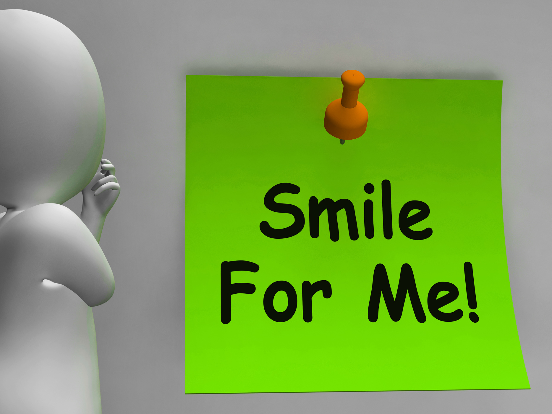 Smile For Me Note Means Be Happy Cheerful, Behappy, Character, Cheerful, Friendly, HQ Photo