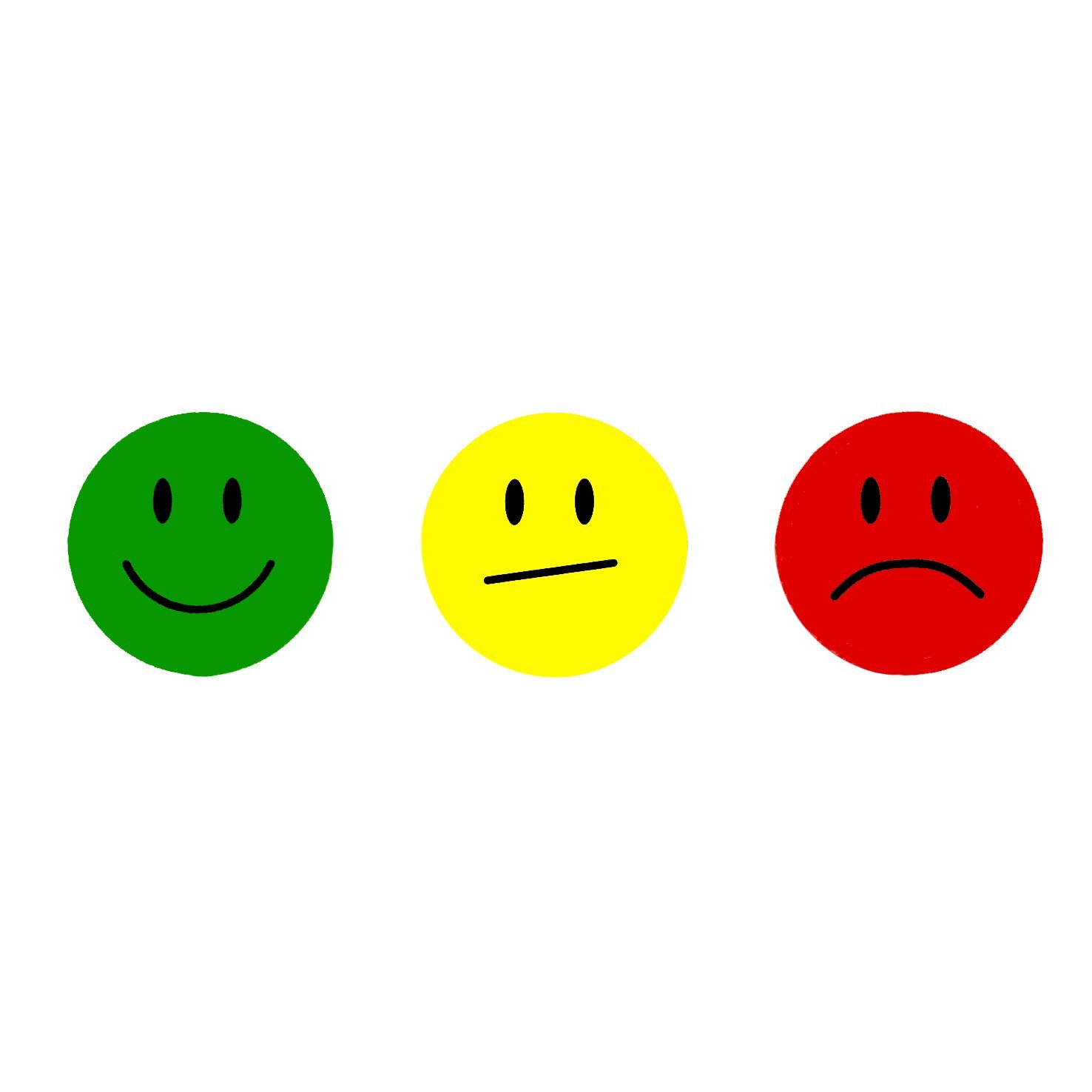 Oblique Unique 10 180 Sad Yellow Smiley Face Sticker - Neutral ...
