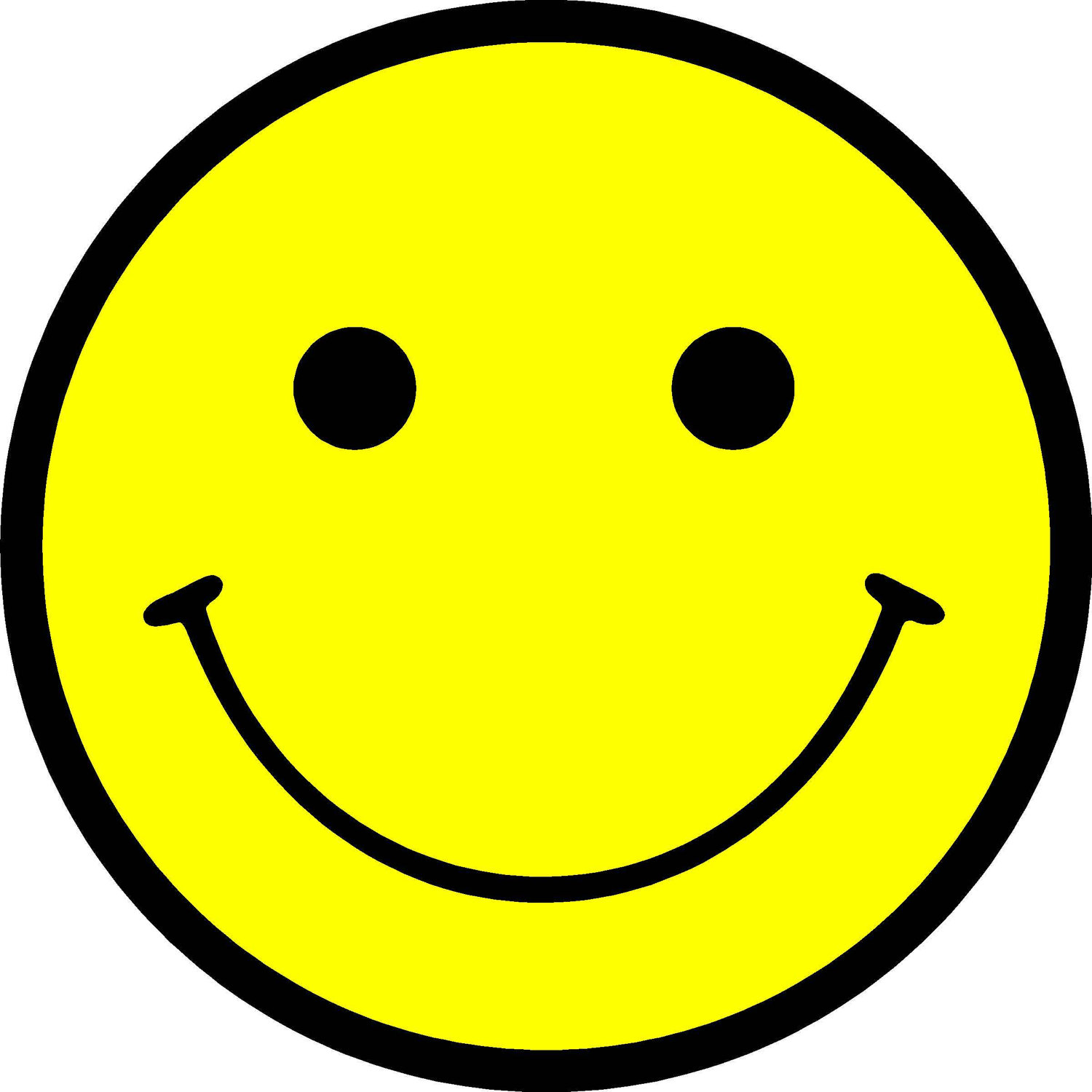 Smiley Face Vinyl Decal Sticker Adhesive in 4 inch size