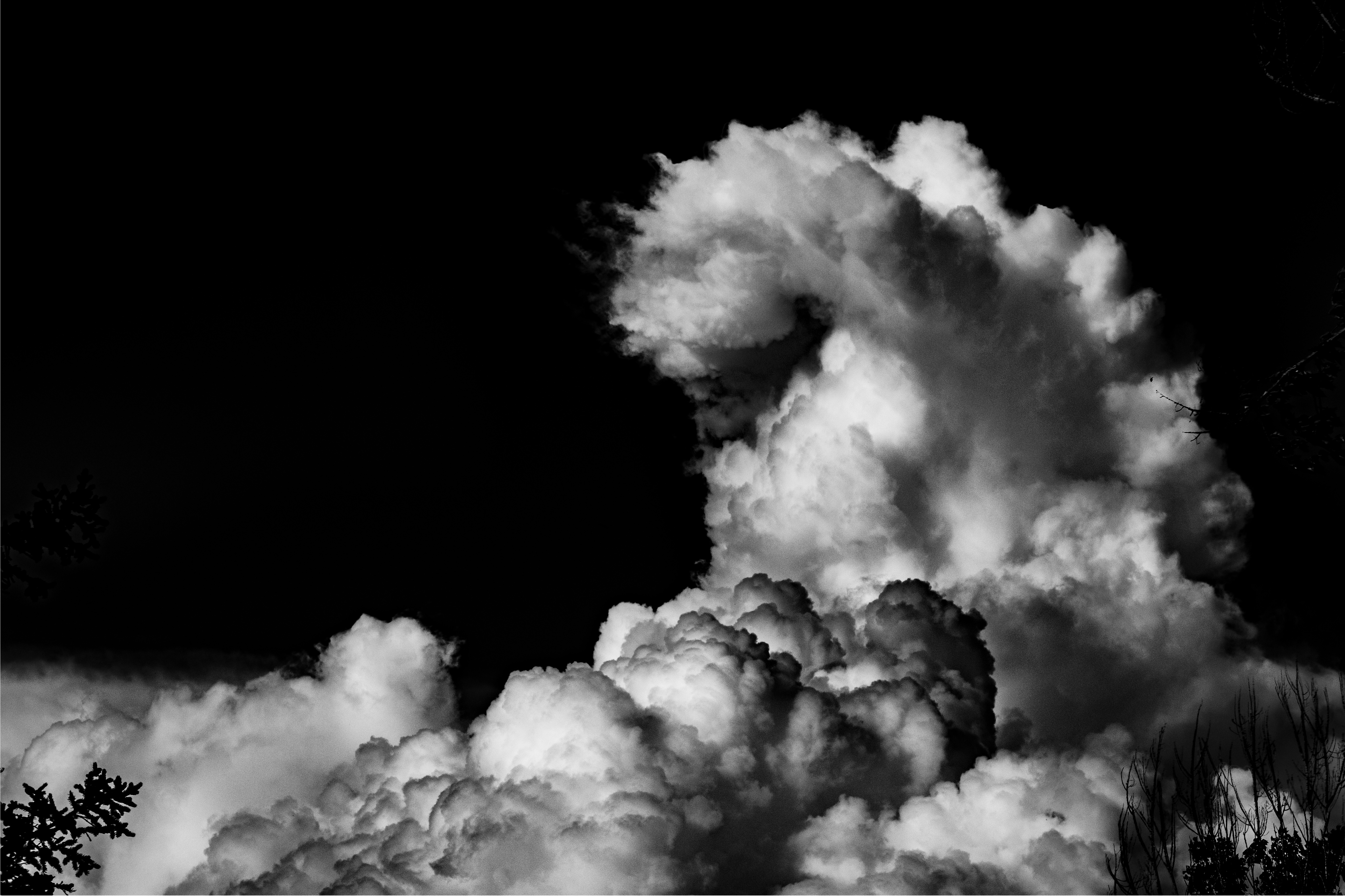 Free Images : cloud, black and white, sky, smoke, cumulus, darkness ...