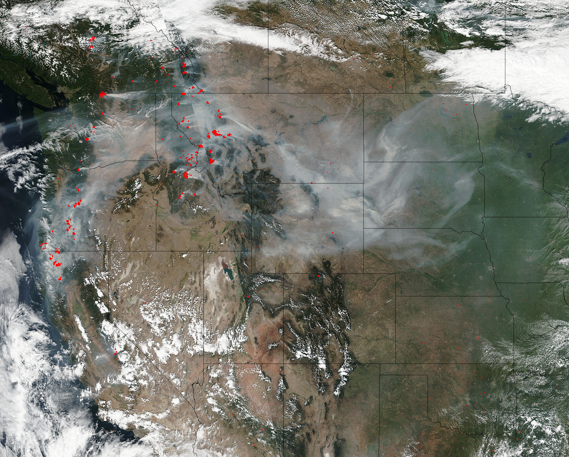 Smoke and Fires Light Up Pacific Northwest | NASA
