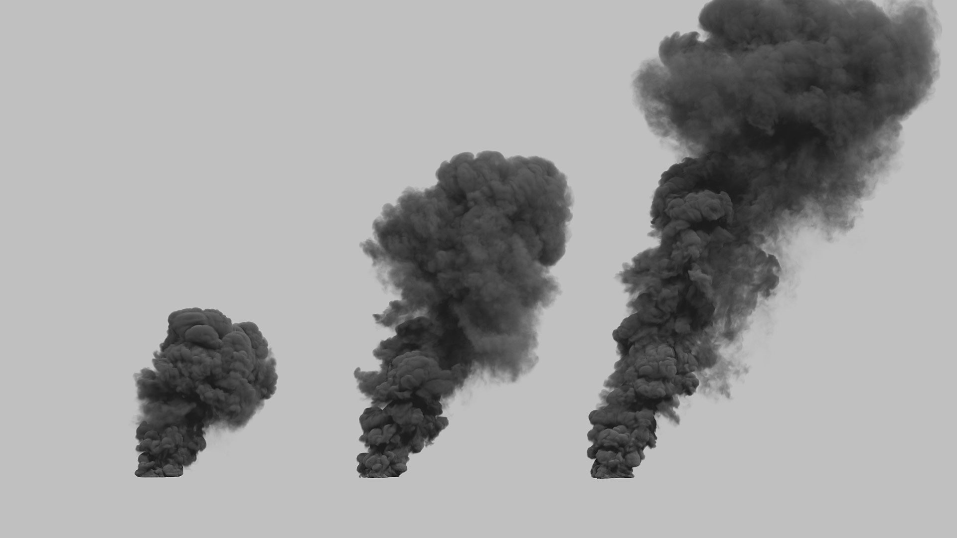 Large Scale Smoke Plumes Stock Footage Collection | ActionVFX