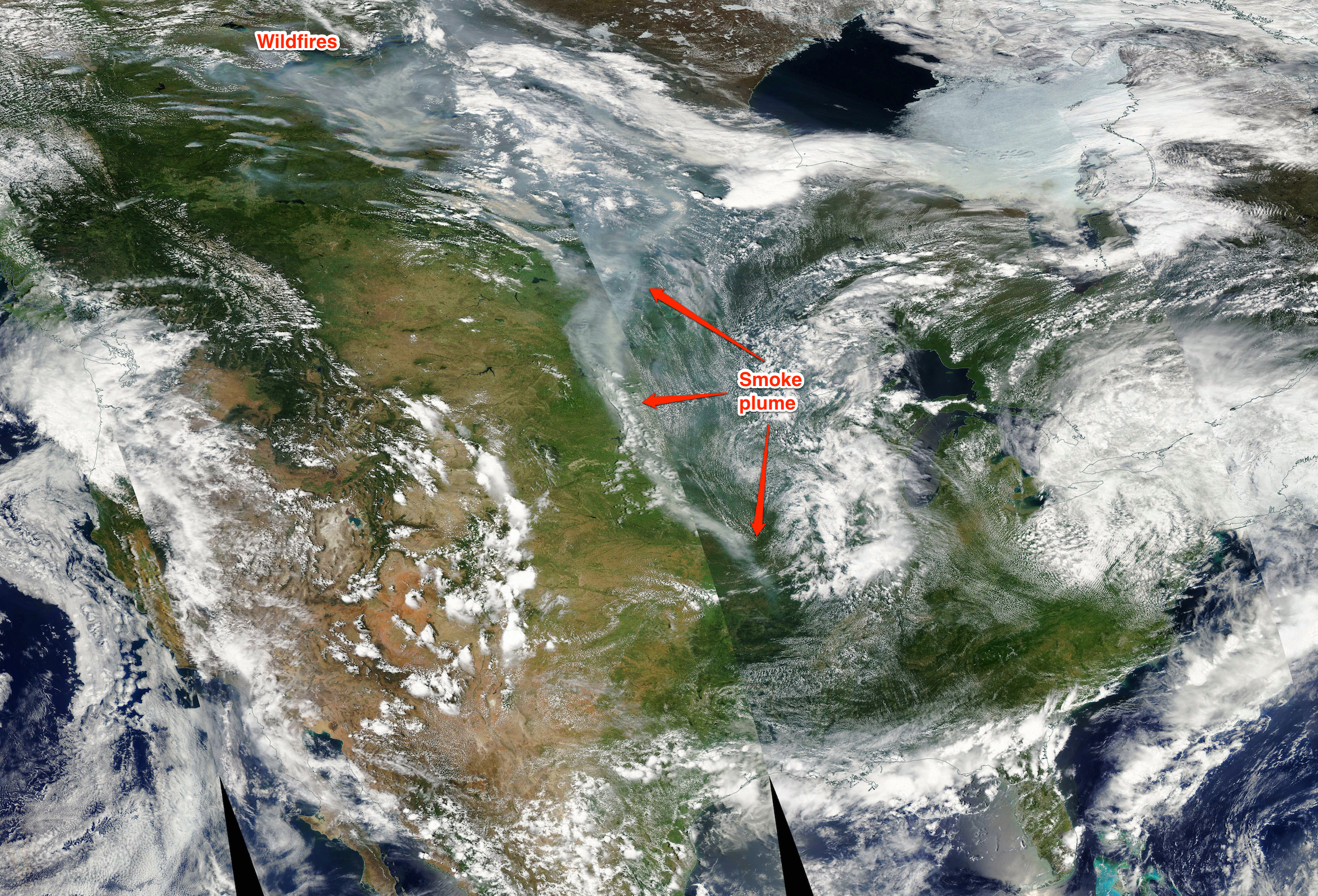 Smoke From Hundreds of Wildfires in Canada Streams South Across Much ...