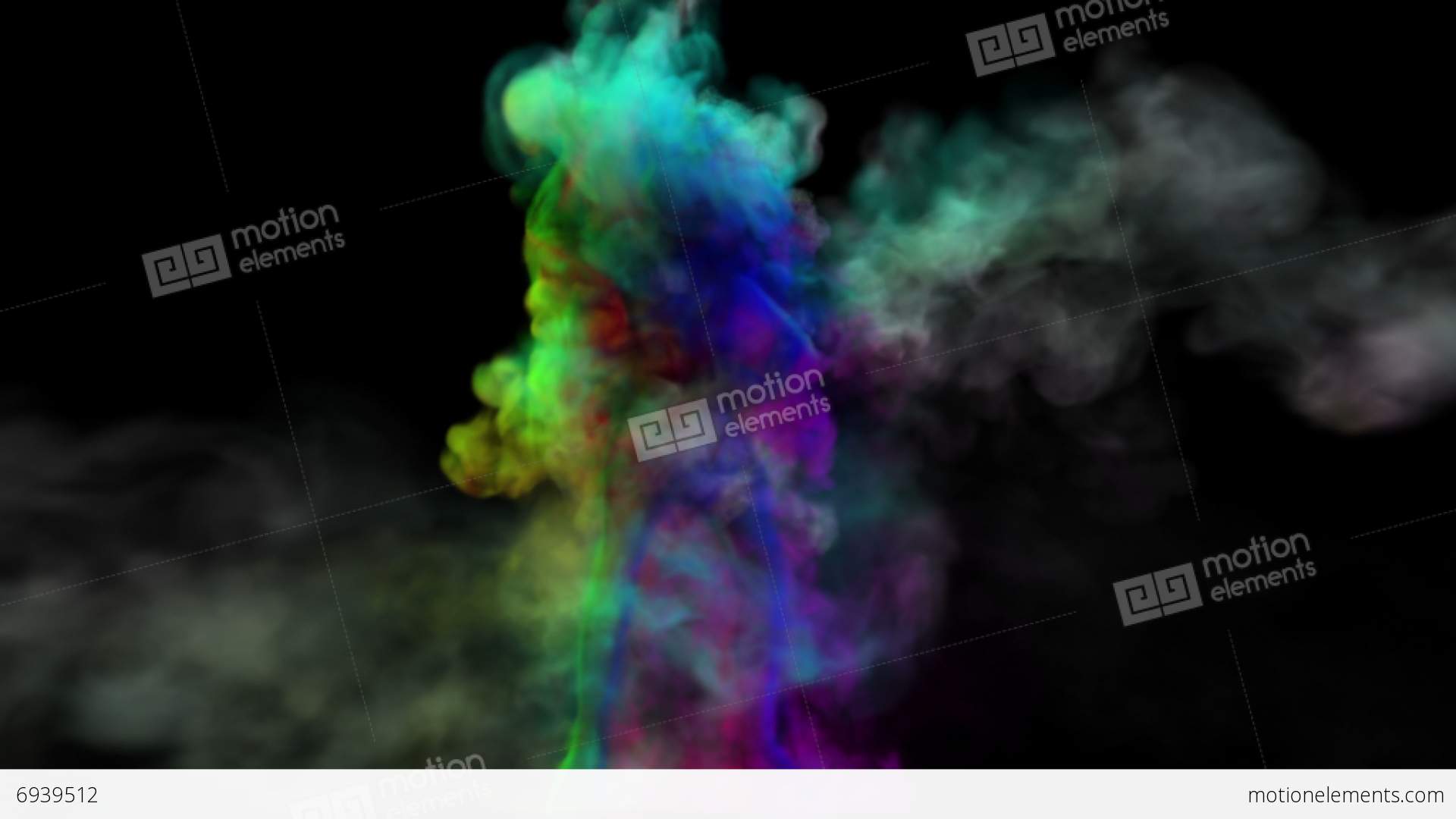 Dancing Girl In Smoke. On Black Background Stock Animation | 6939512