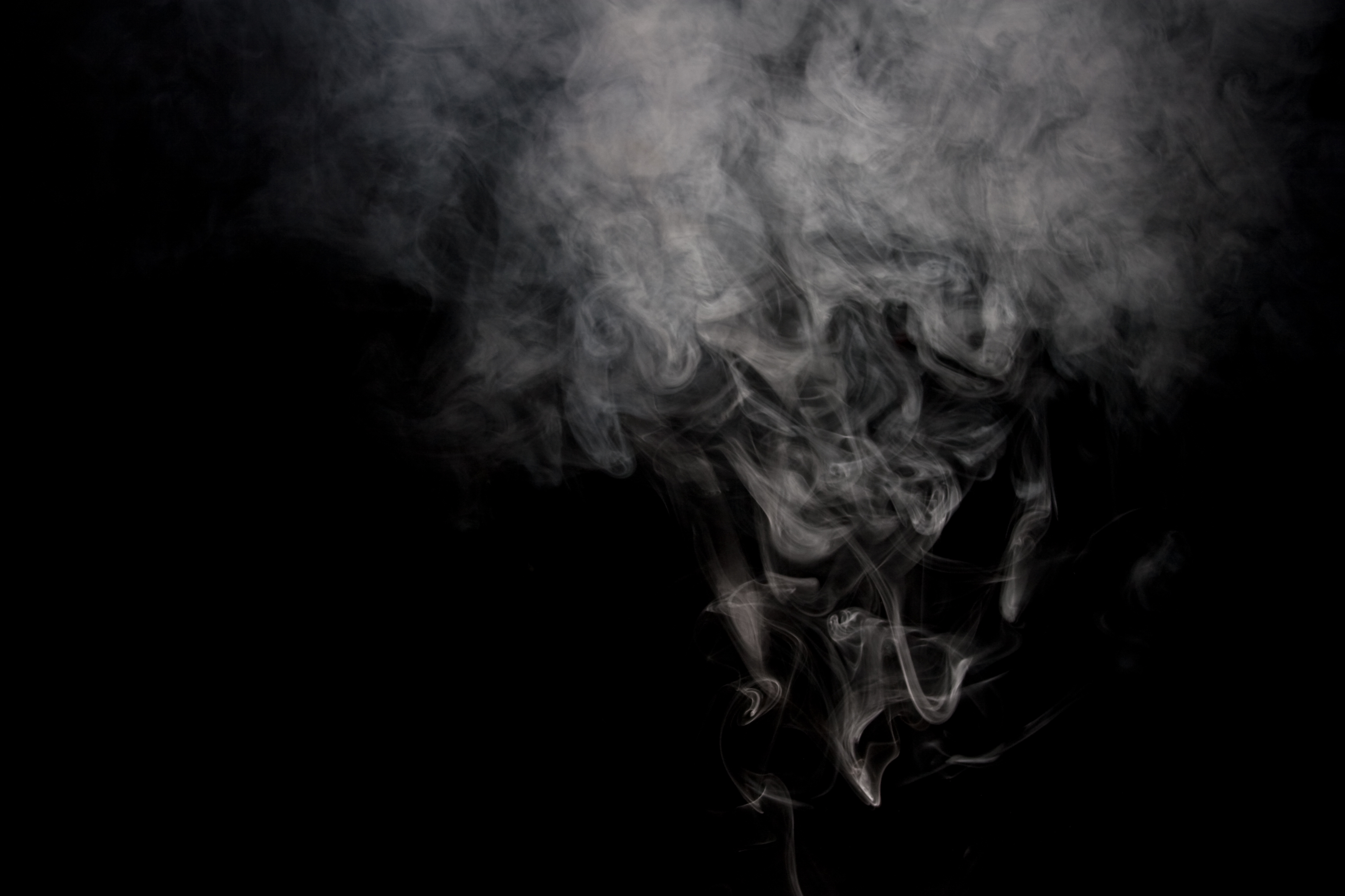 Smoke on black photo