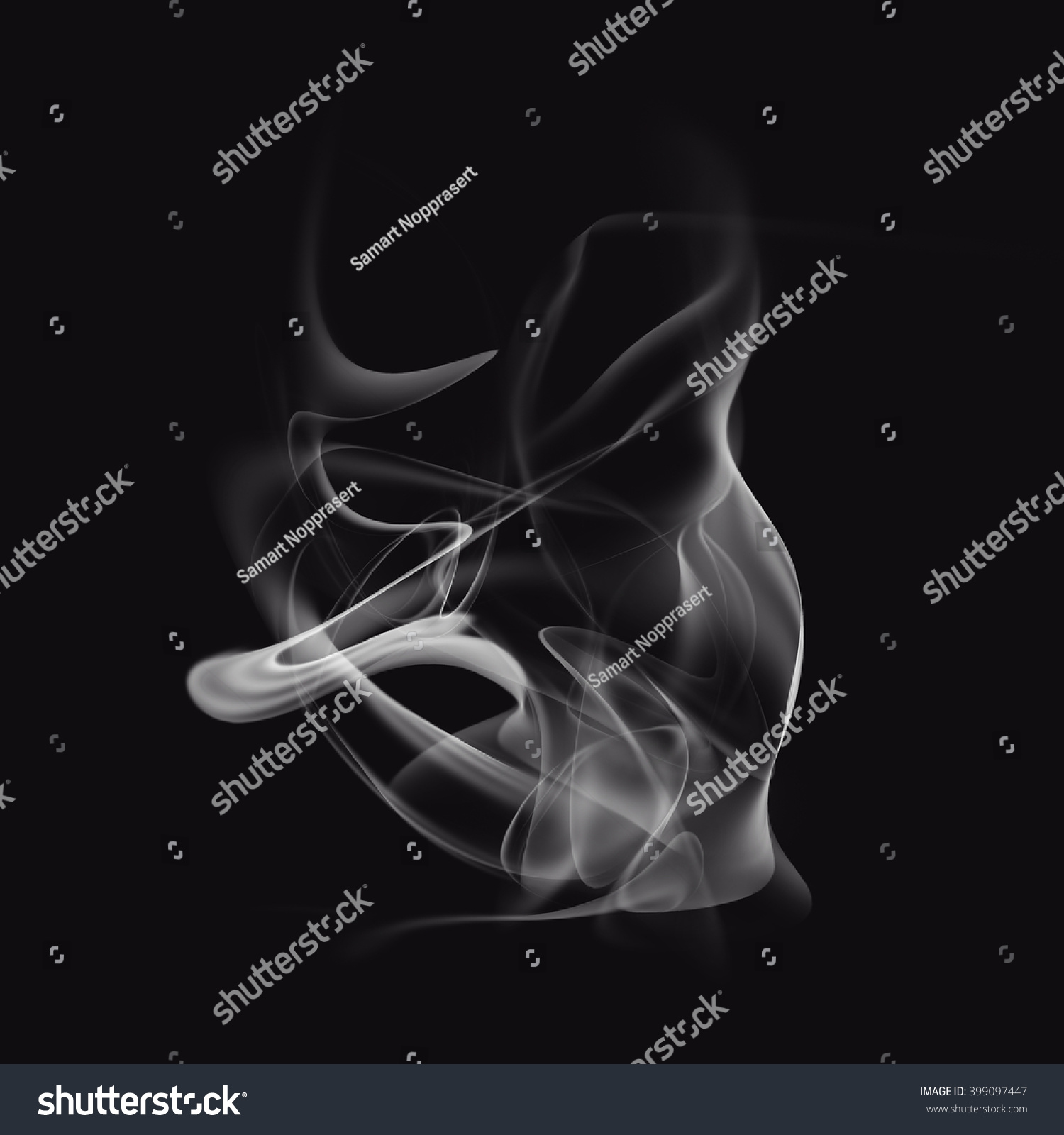 Smoke On Background Black Stock Illustration 399097447 - Shutterstock