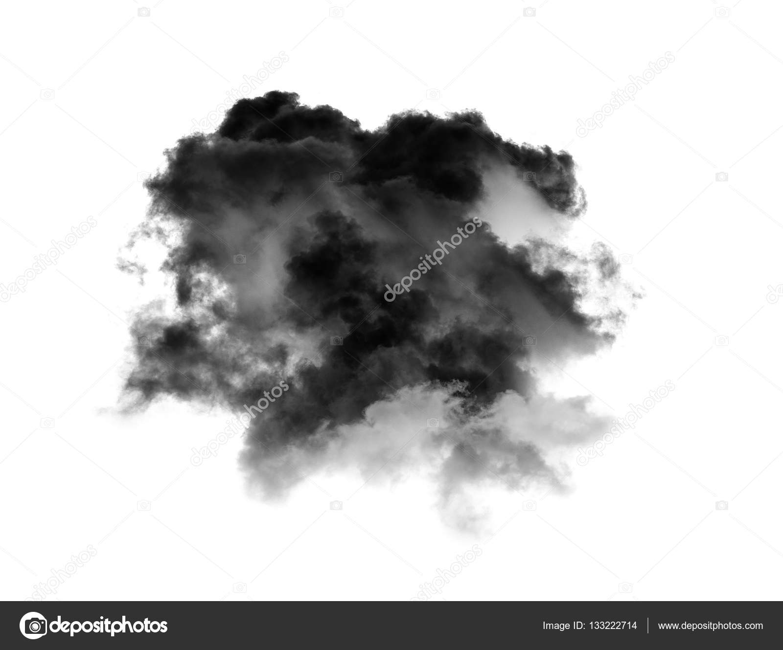 Black smoke on a white background — Stock Photo © sommaill #133222714
