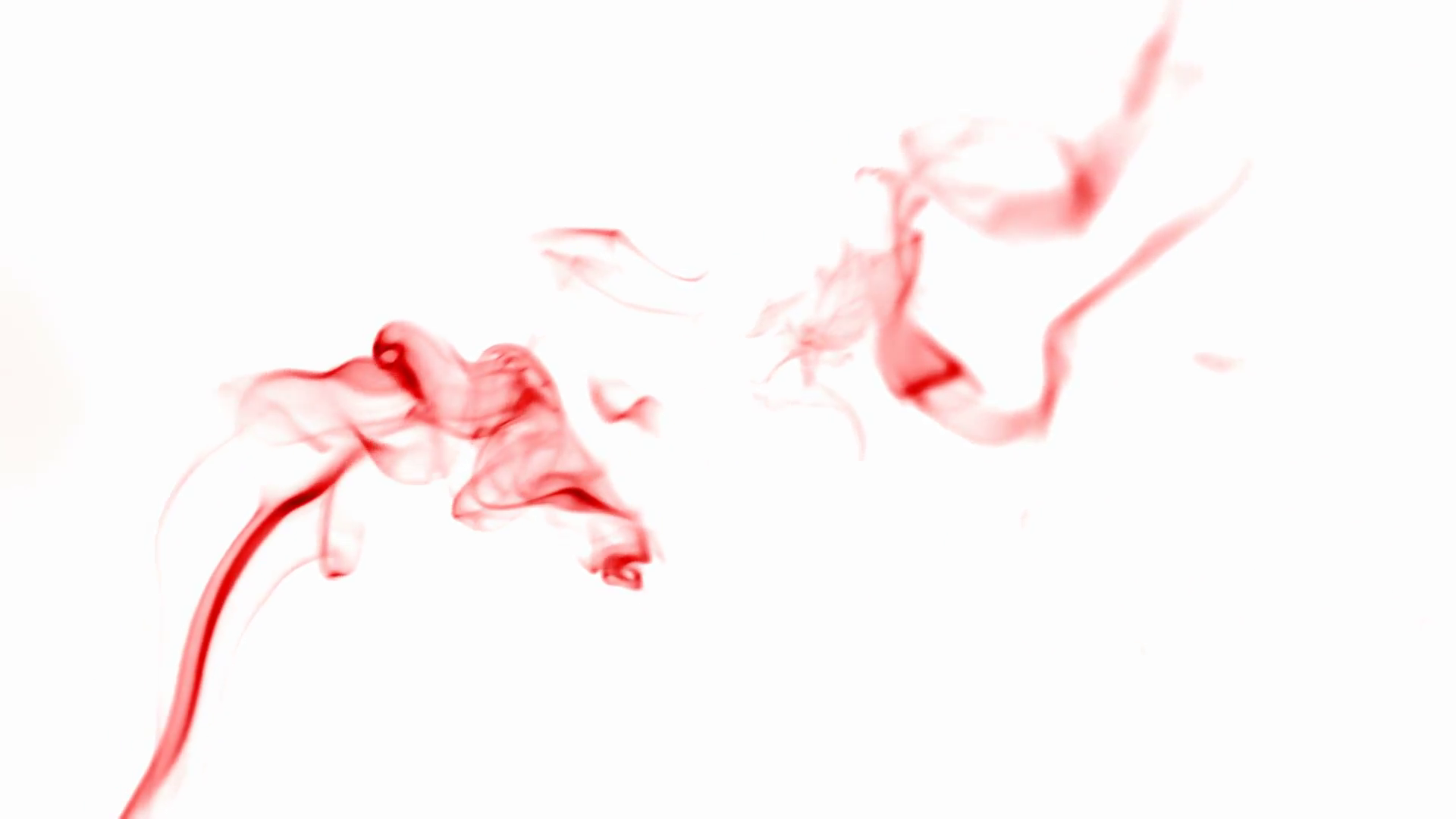 Colored smoke curves isolated on white background. Stock Video ...