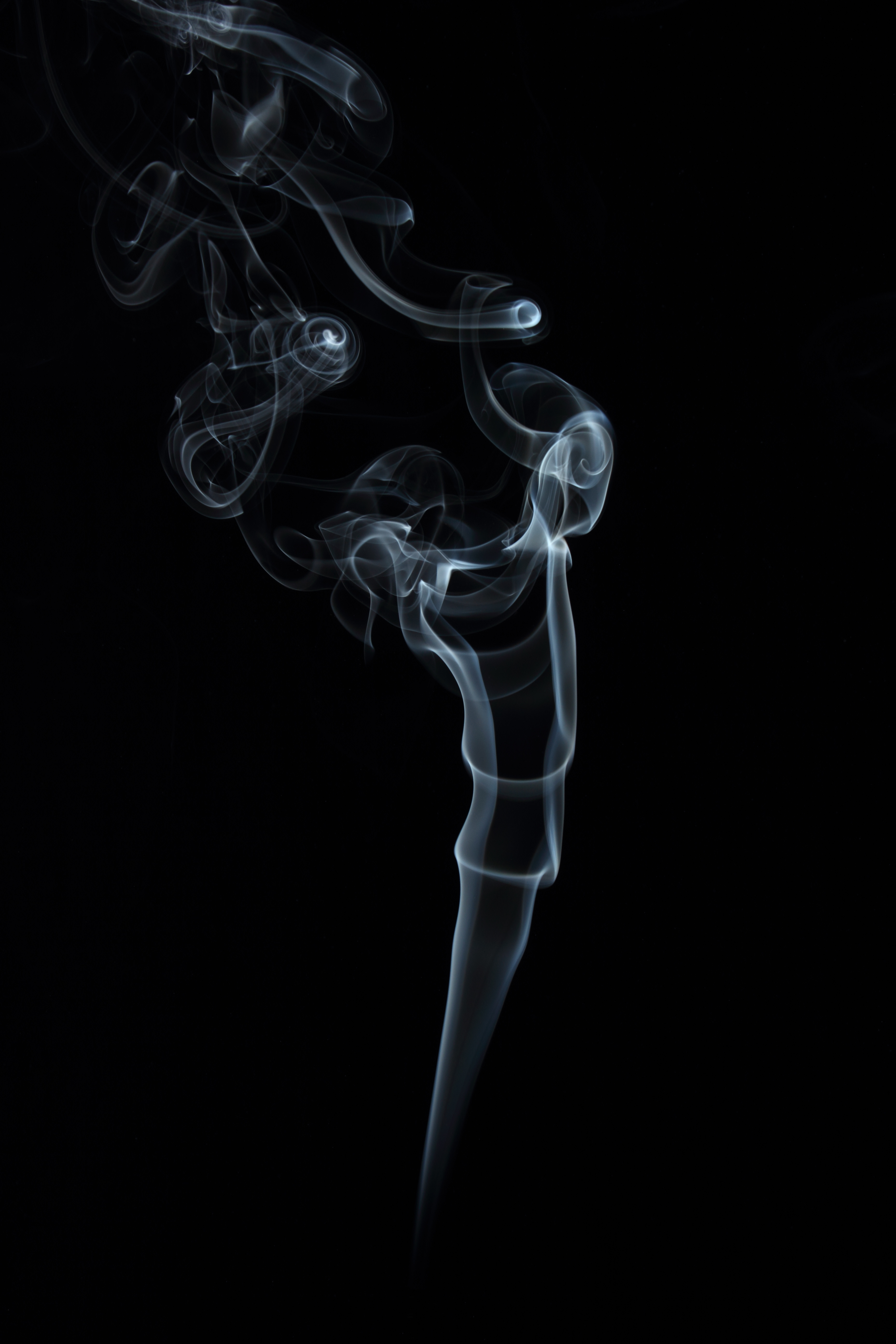 Smoke Wisp, Abstract, Aroma, Black, Smoke, HQ Photo