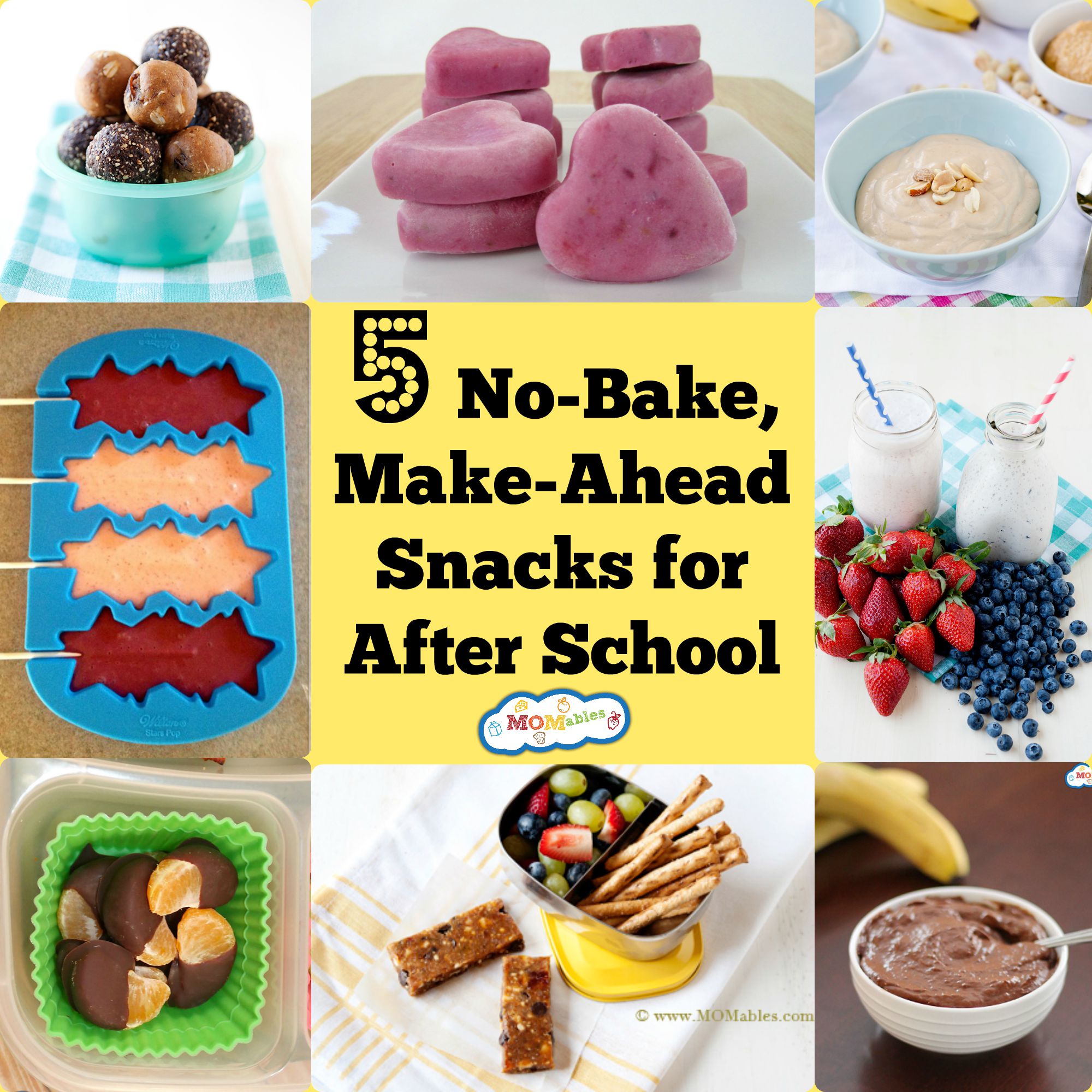 5 No-Bake, Make-Ahead After School Snacks - MOMables