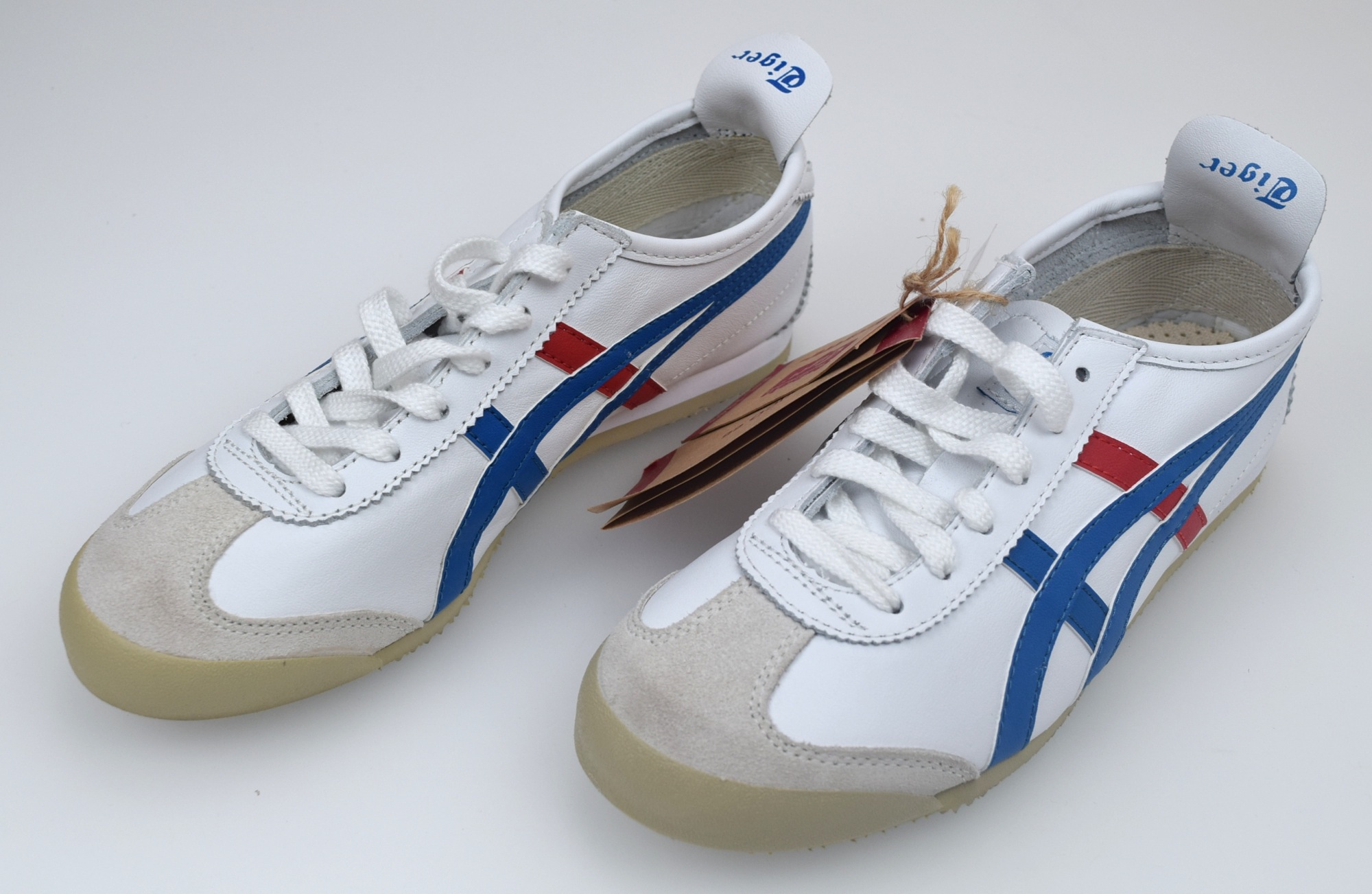 ONITSUKA TIGER WOMAN SNEAKER SHOES WHITE LEATHER CODE. MEXICO 66 ...