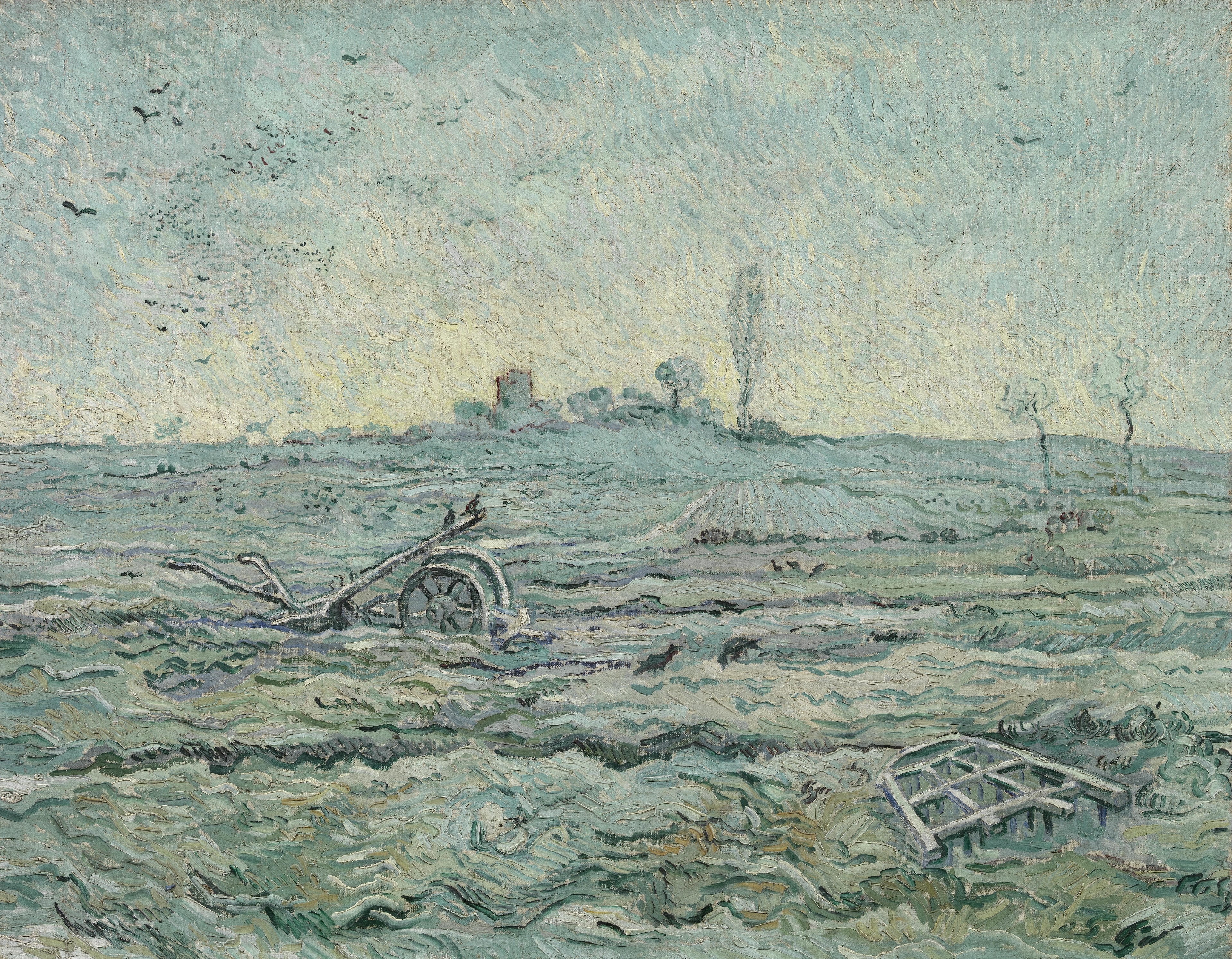 Snow-Covered Field with a Harrow (after Millet) - Van Gogh Museum
