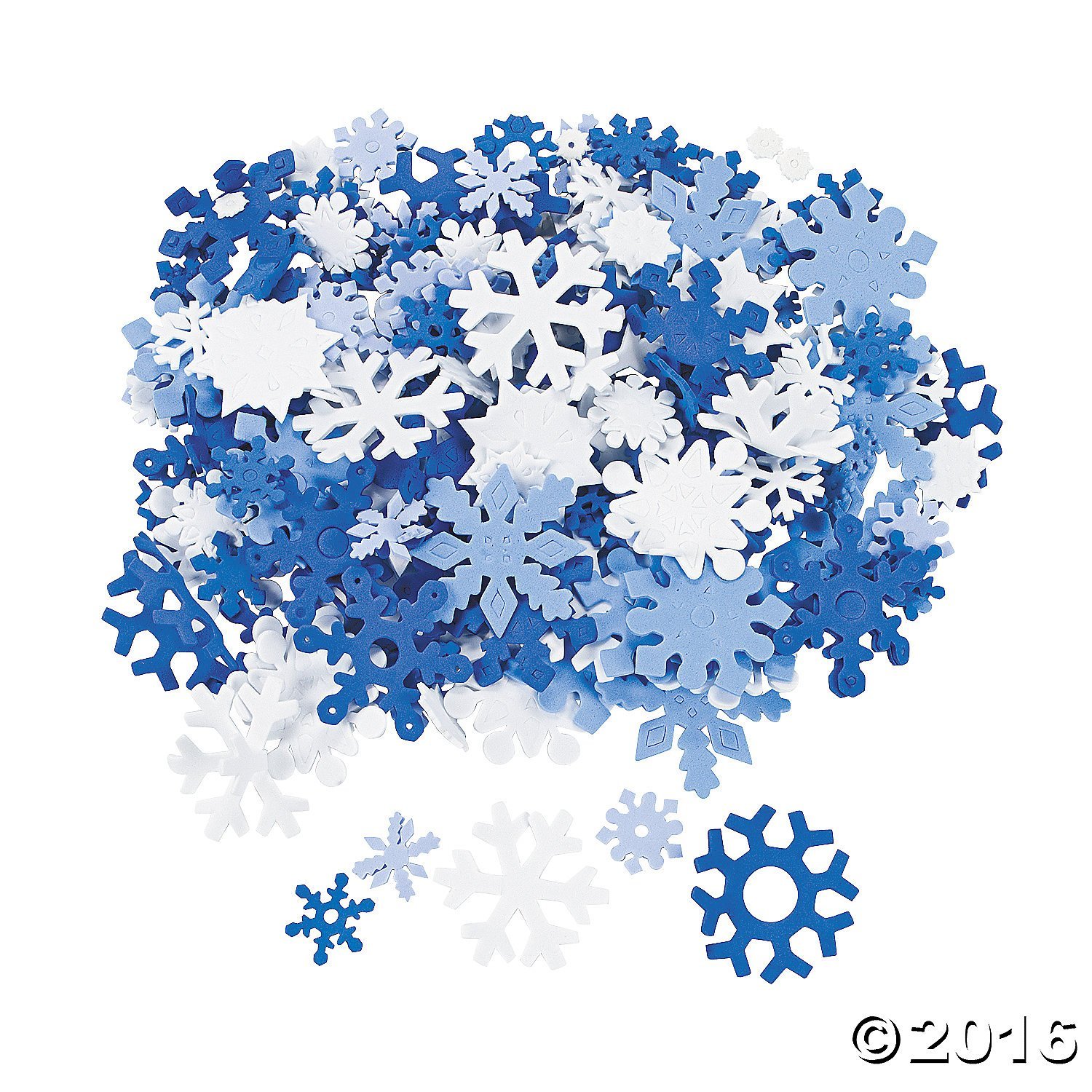 Amazon.com: 400 Foam Snowflakes for Craft Projects: Toys & Games
