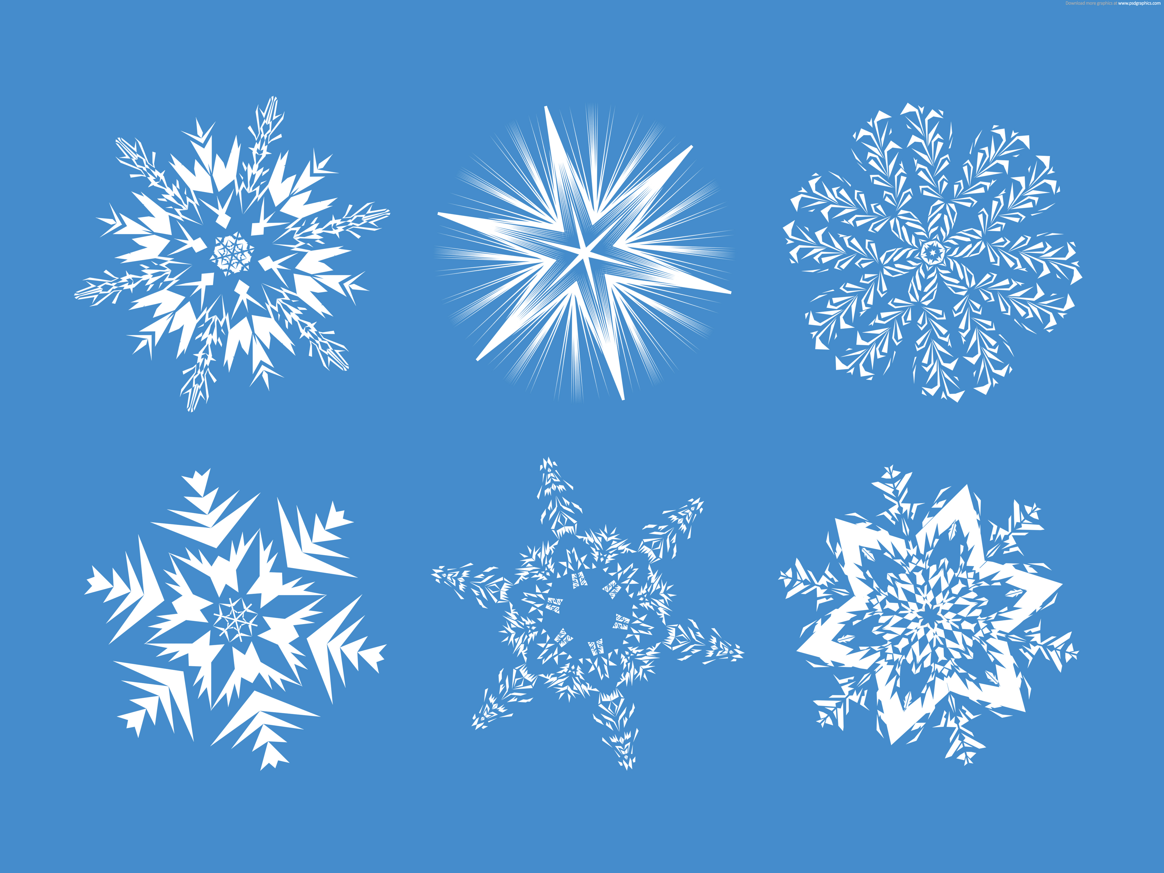 Blue snowflakes background | PSDGraphics