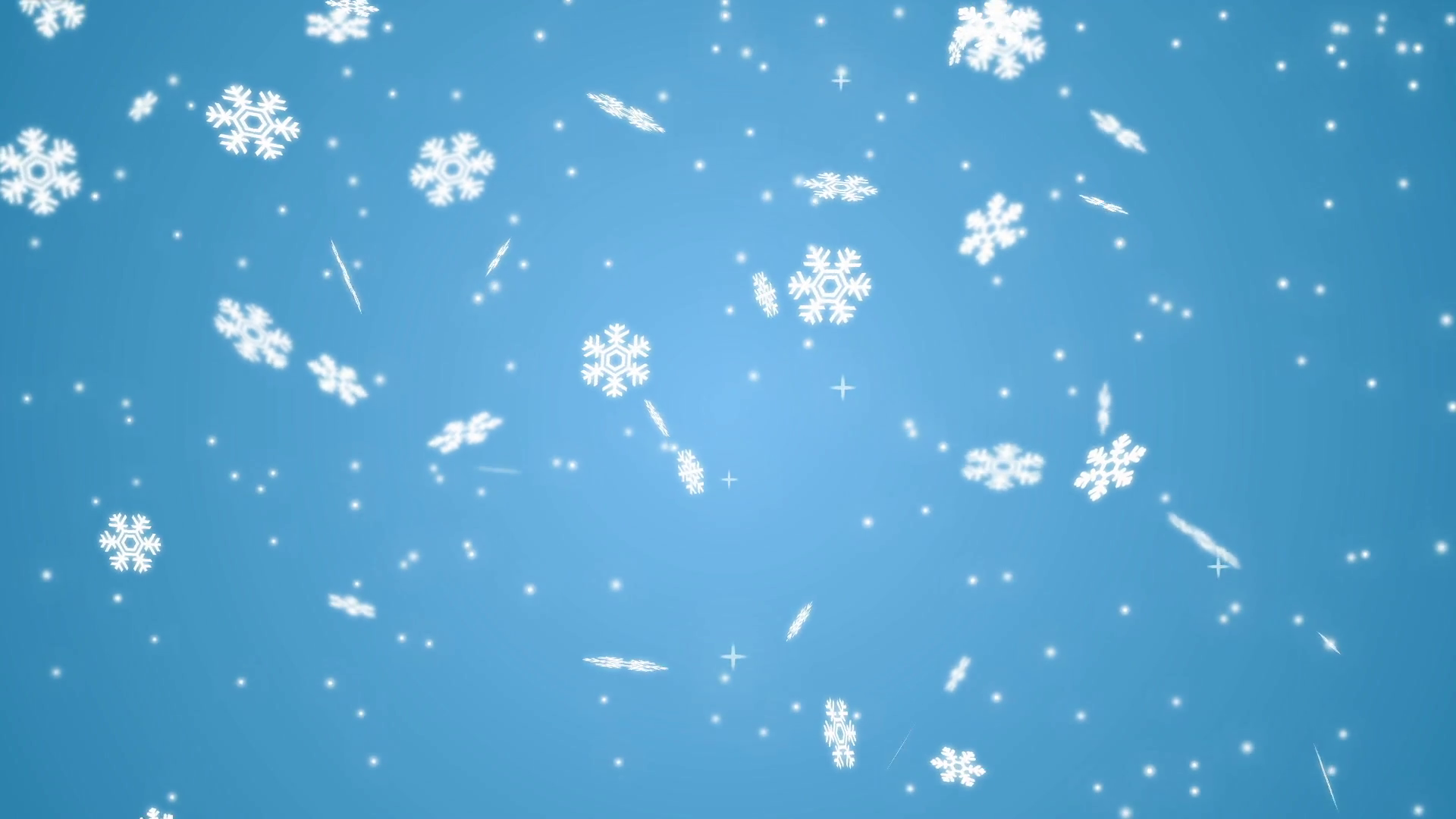 Footage Falling snowflakes on the light blue background Motion ...