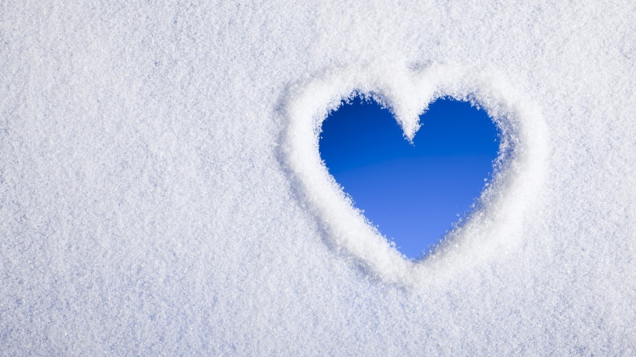 2048x1152 Snow Heart 2048x1152 Resolution HD 4k Wallpapers, Images ...