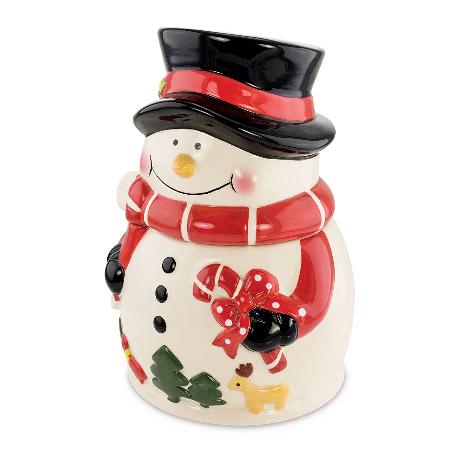 Snowman Holiday Ceramic Cookie Jar - KOVOT