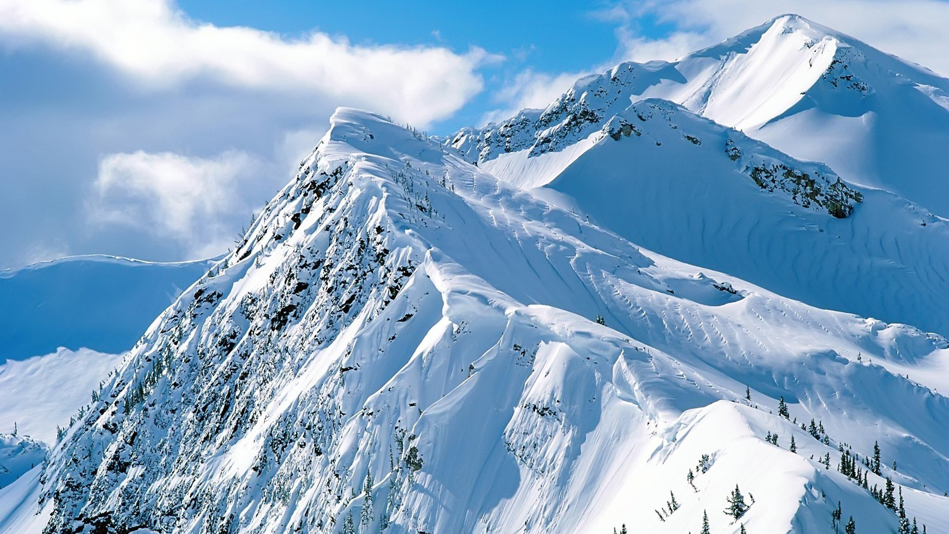 Snow Mountains HD Wallpaper, Background Images