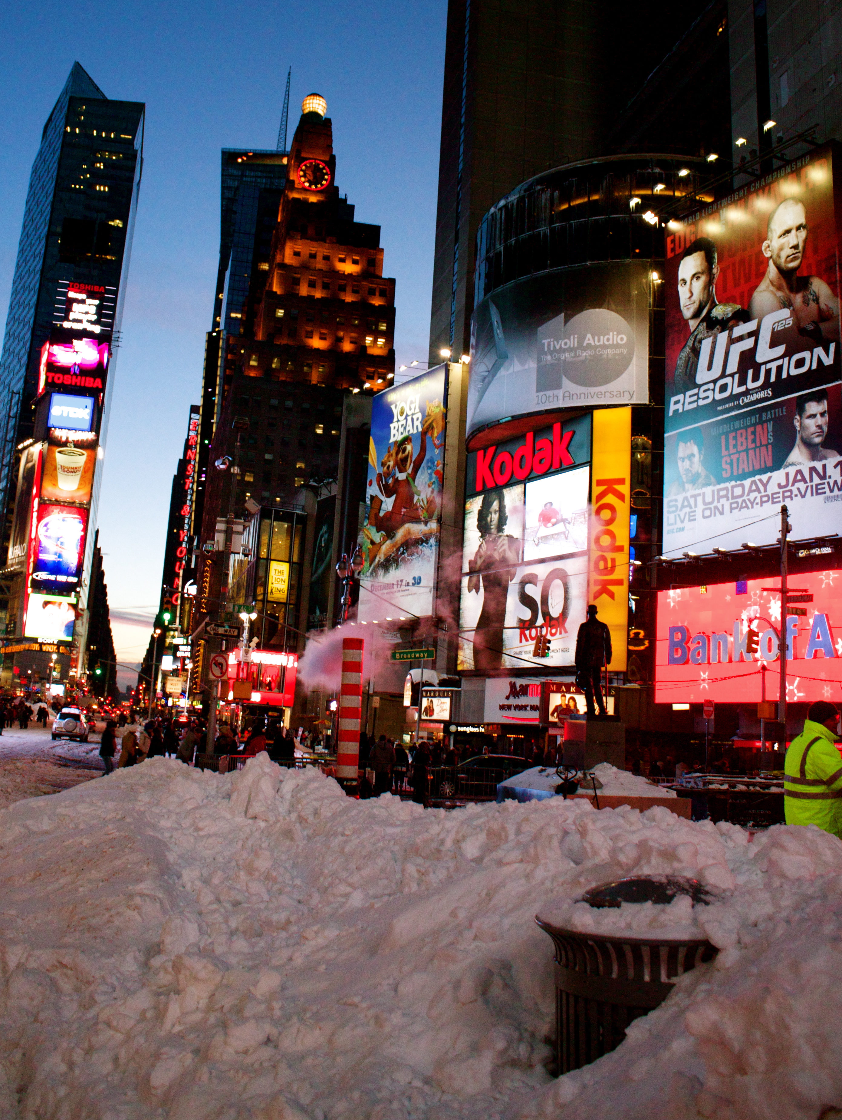 Snow Covered Times Square | photo page - everystockphoto