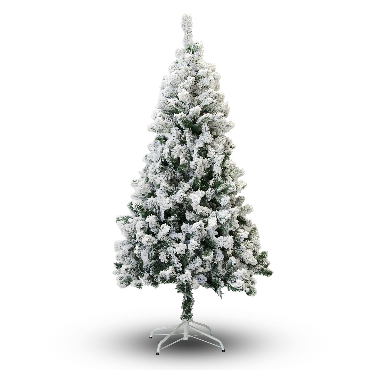 Amazon.com: Perfect Holiday Christmas Tree, 6-Feet, Flocked Snow ...