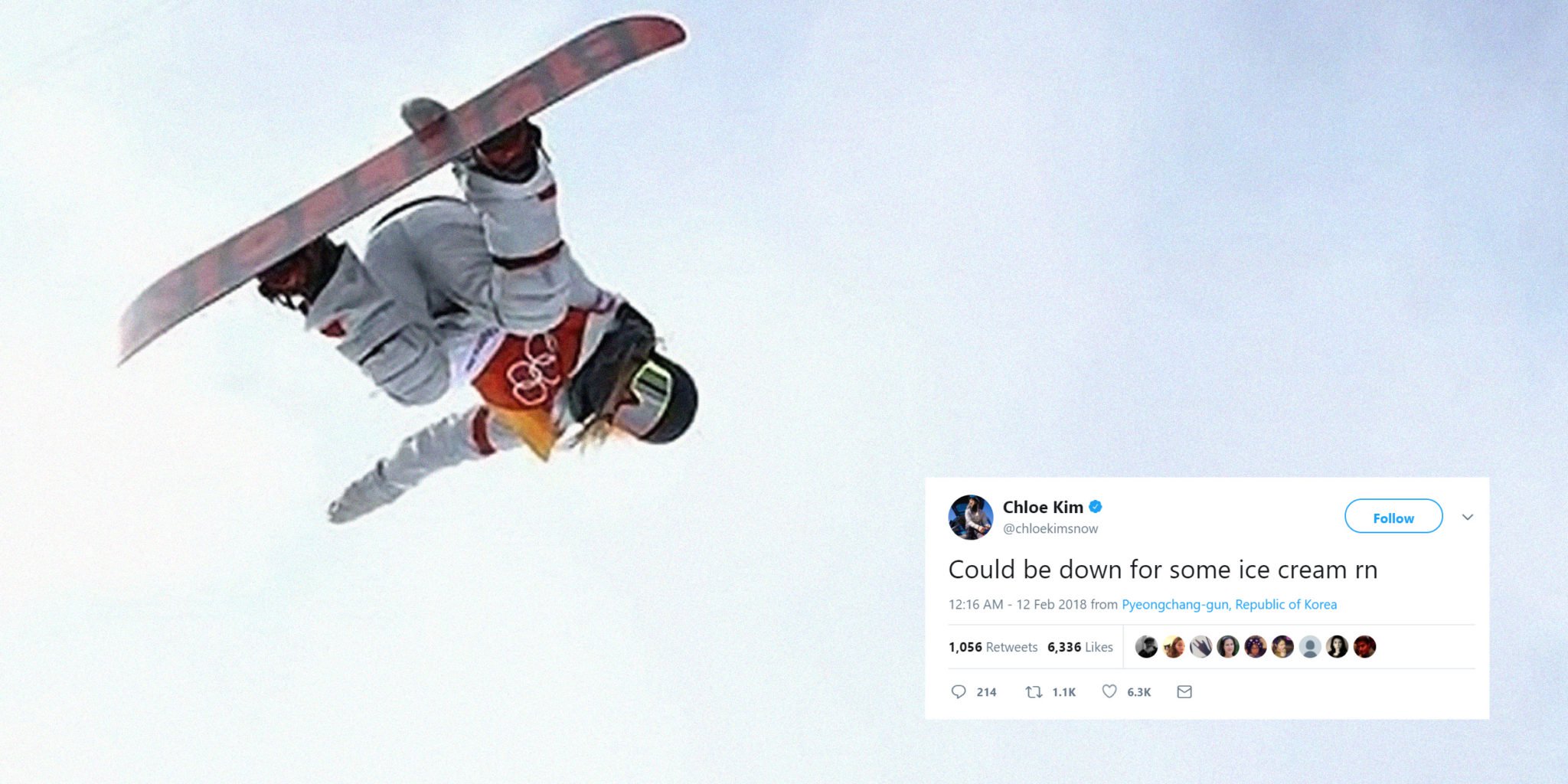 USA Snowboarder Chloe Kim Tweets During Her Olympic Debut