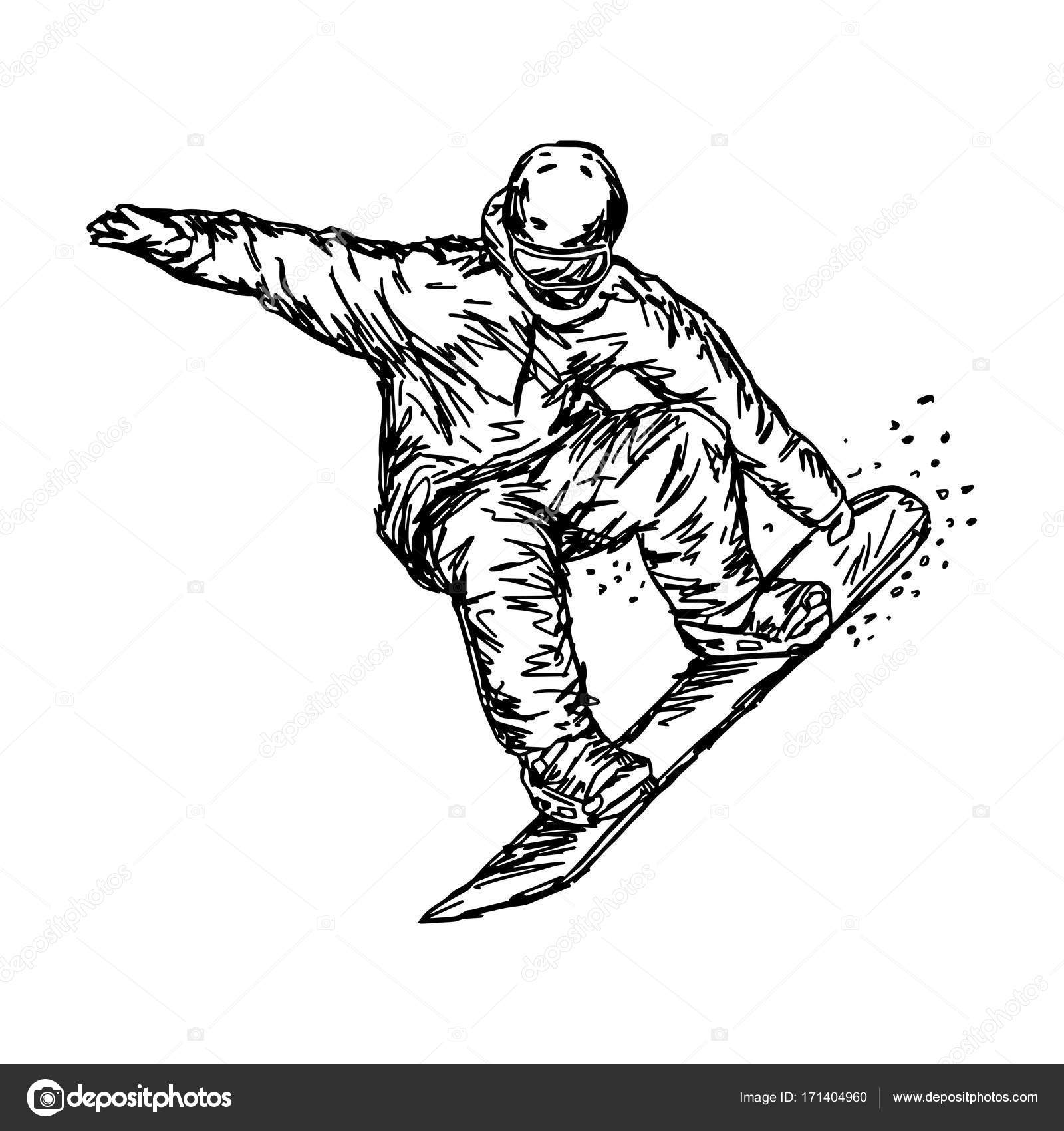 Snowboarder Drawing at GetDrawings.com | Free for personal use ...