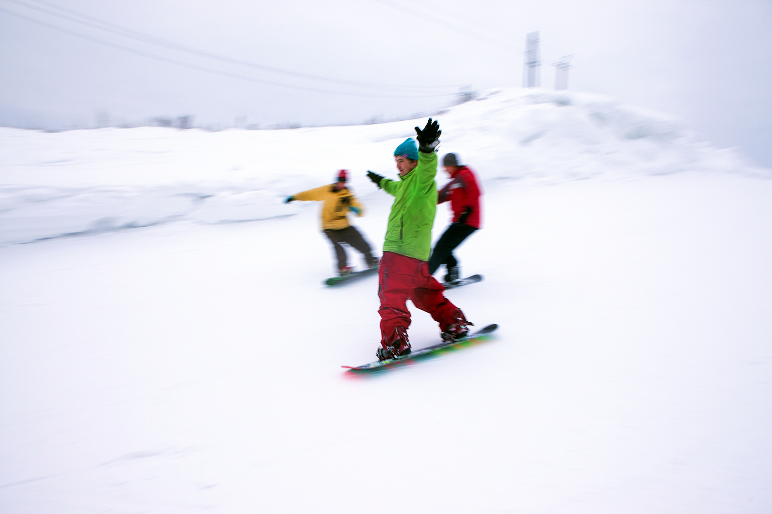 Snowboarders photo