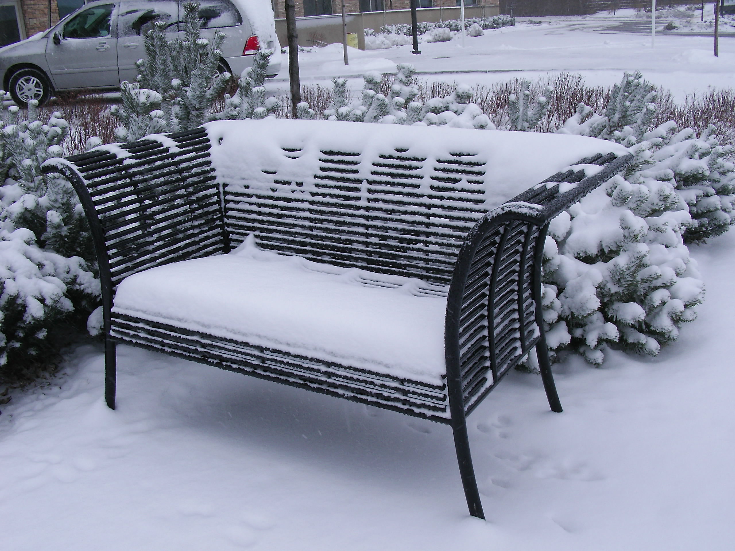 Bench : Impressive Covered Bench Image Design Ice Frost Garden ...