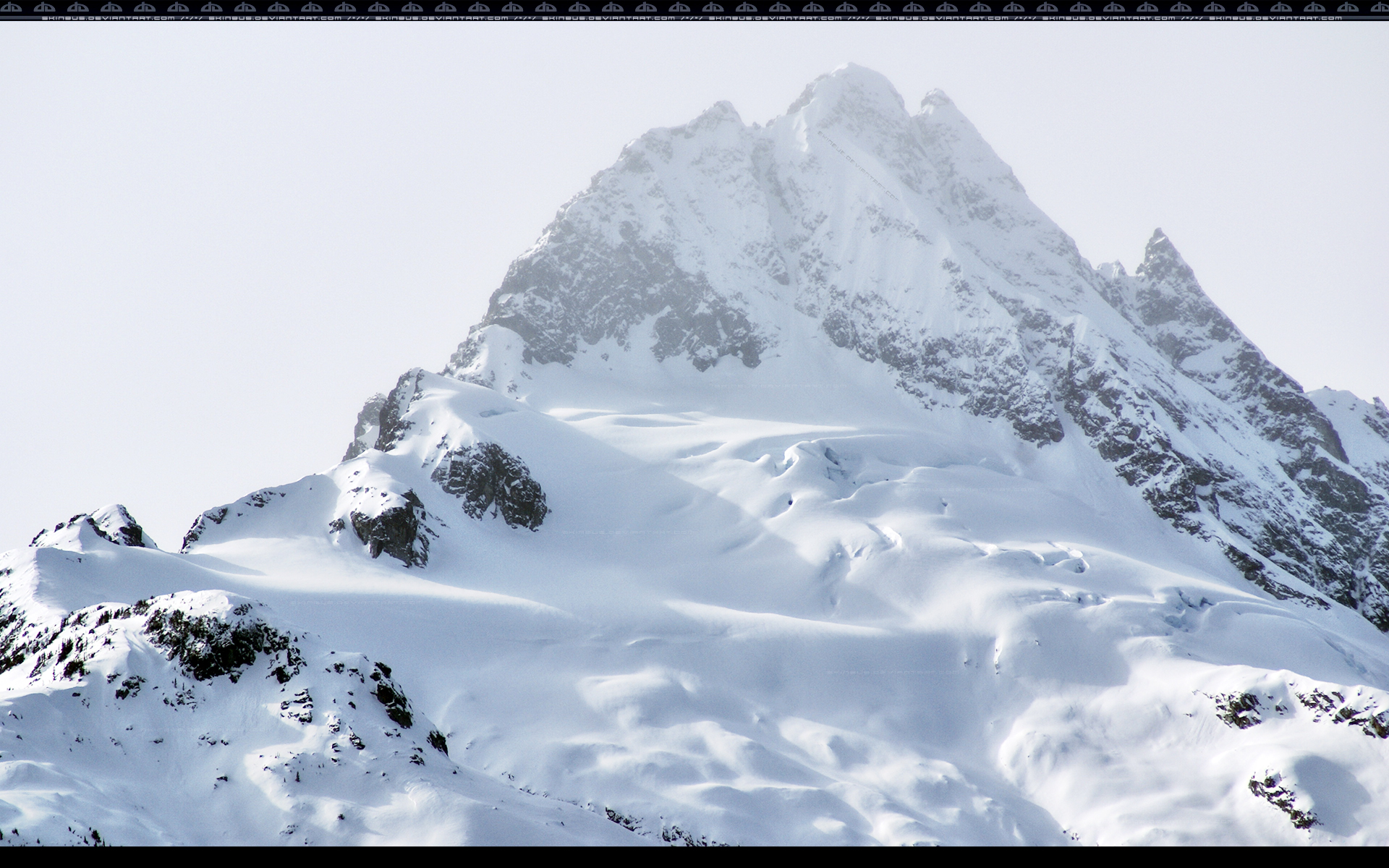 Snow Covered Mountain Peaks by SKiNBuS on DeviantArt
