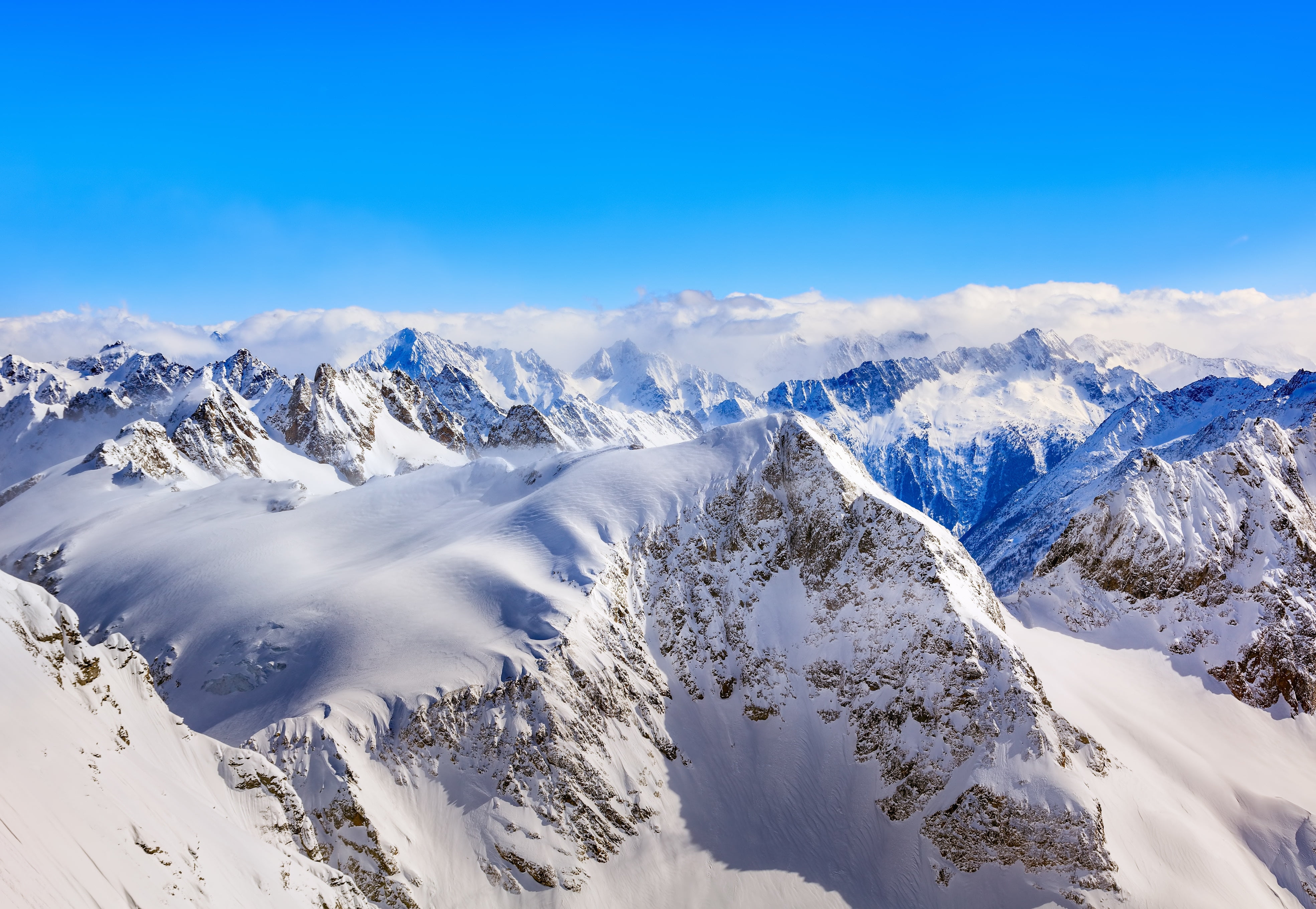 Snow covered mountain, Mountains, Winter, Peaks HD wallpaper ...