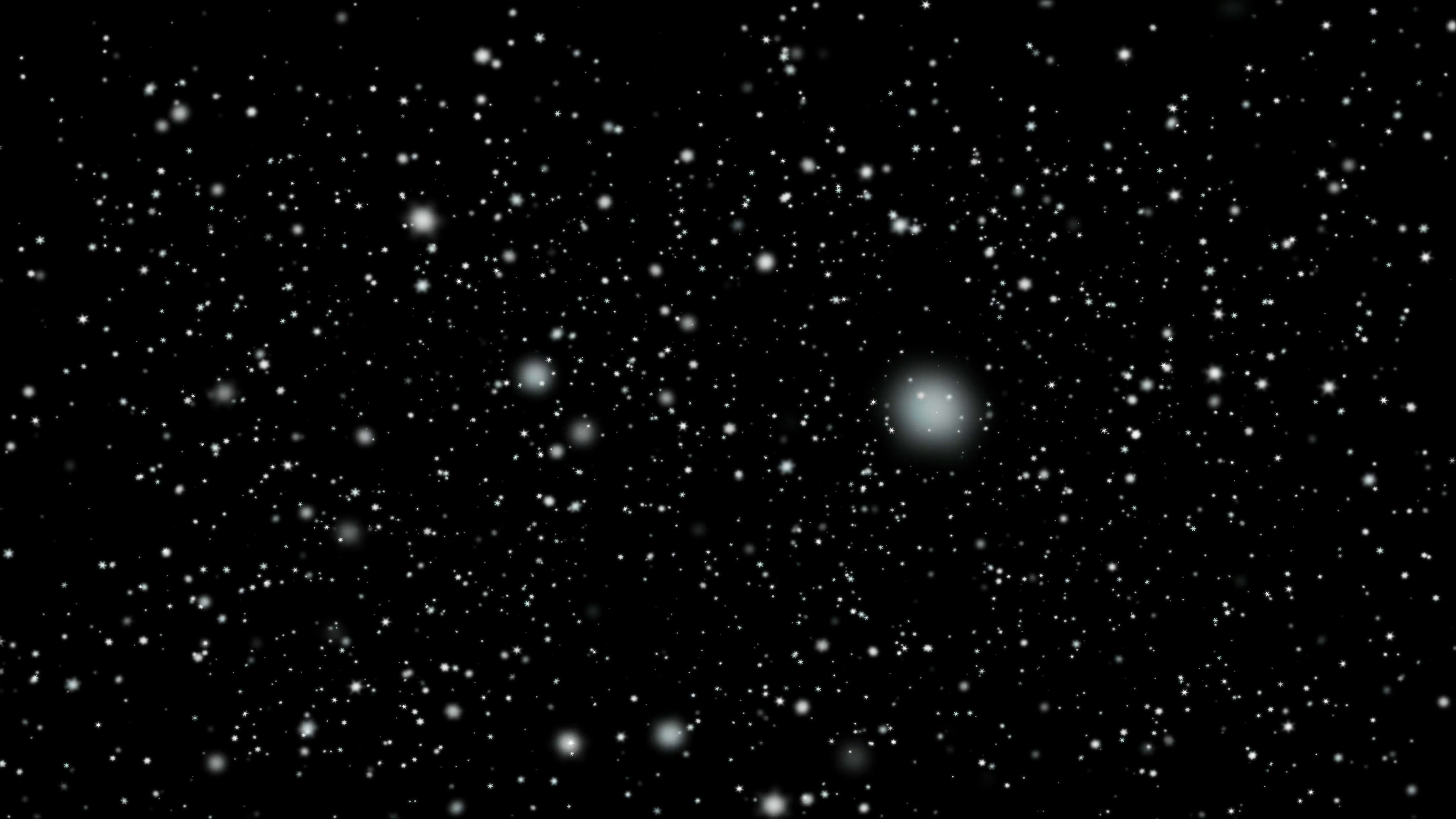 Magic Snowfall Animation with Snowflake Patterns and Depth of Field ...