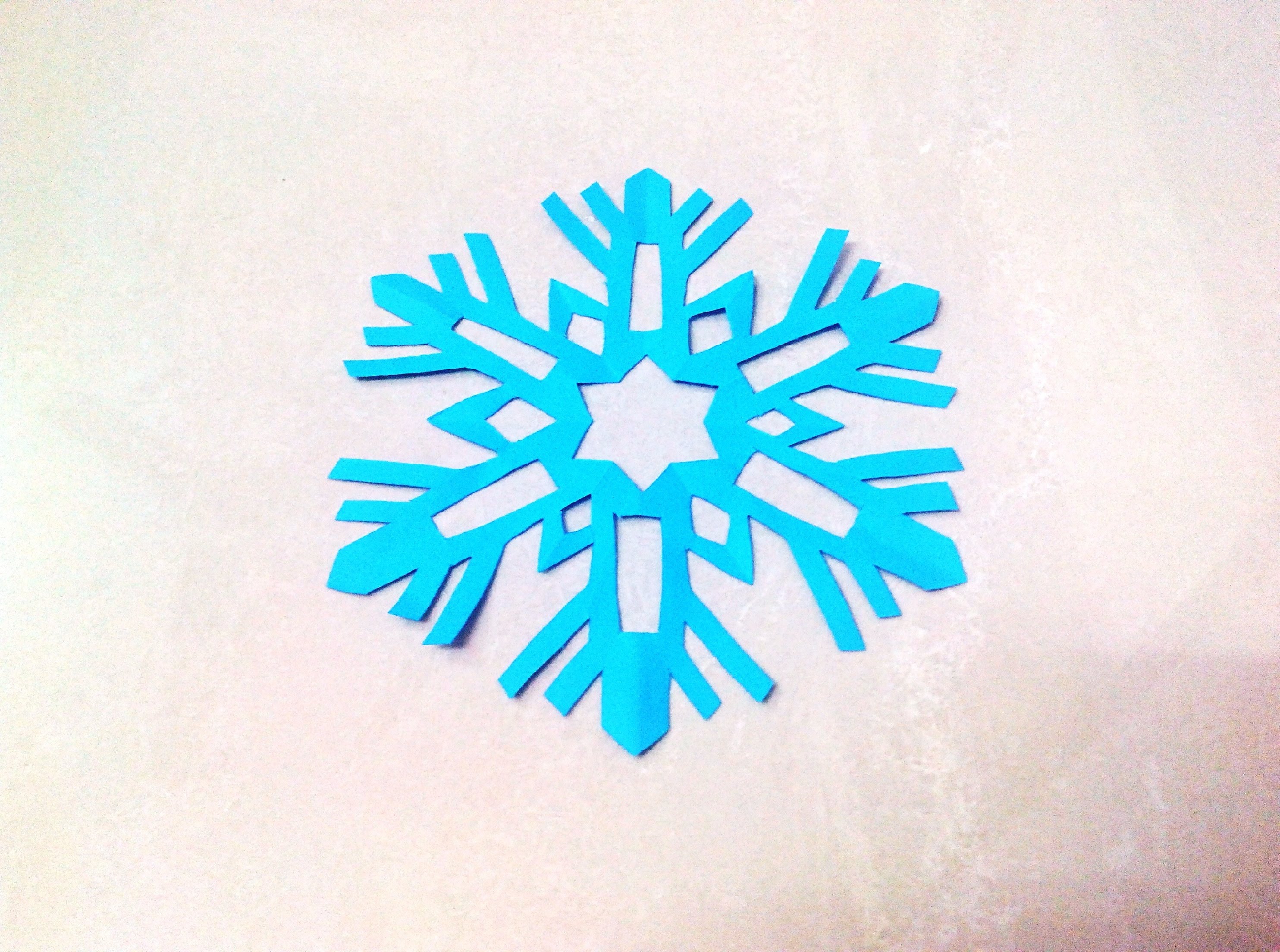 How to make a kirigami paper snowflake - 2 | Kirigami / Paper ...